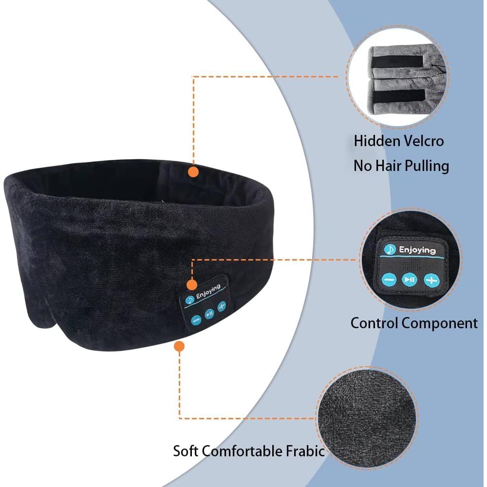 Máscara de Sueño Bluetooth SYPVRY con Auriculares Ajustables