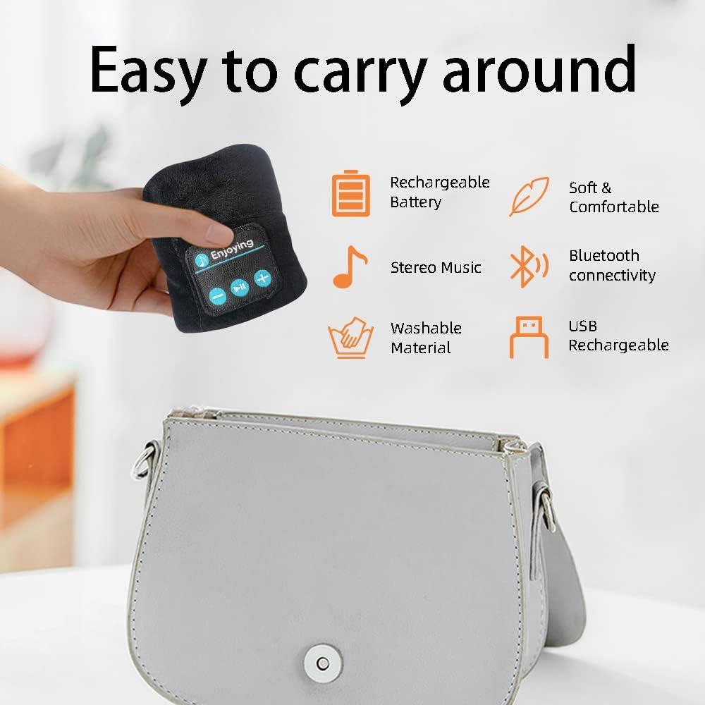 Máscara de Sueño Bluetooth SYPVRY con Auriculares Ajustables