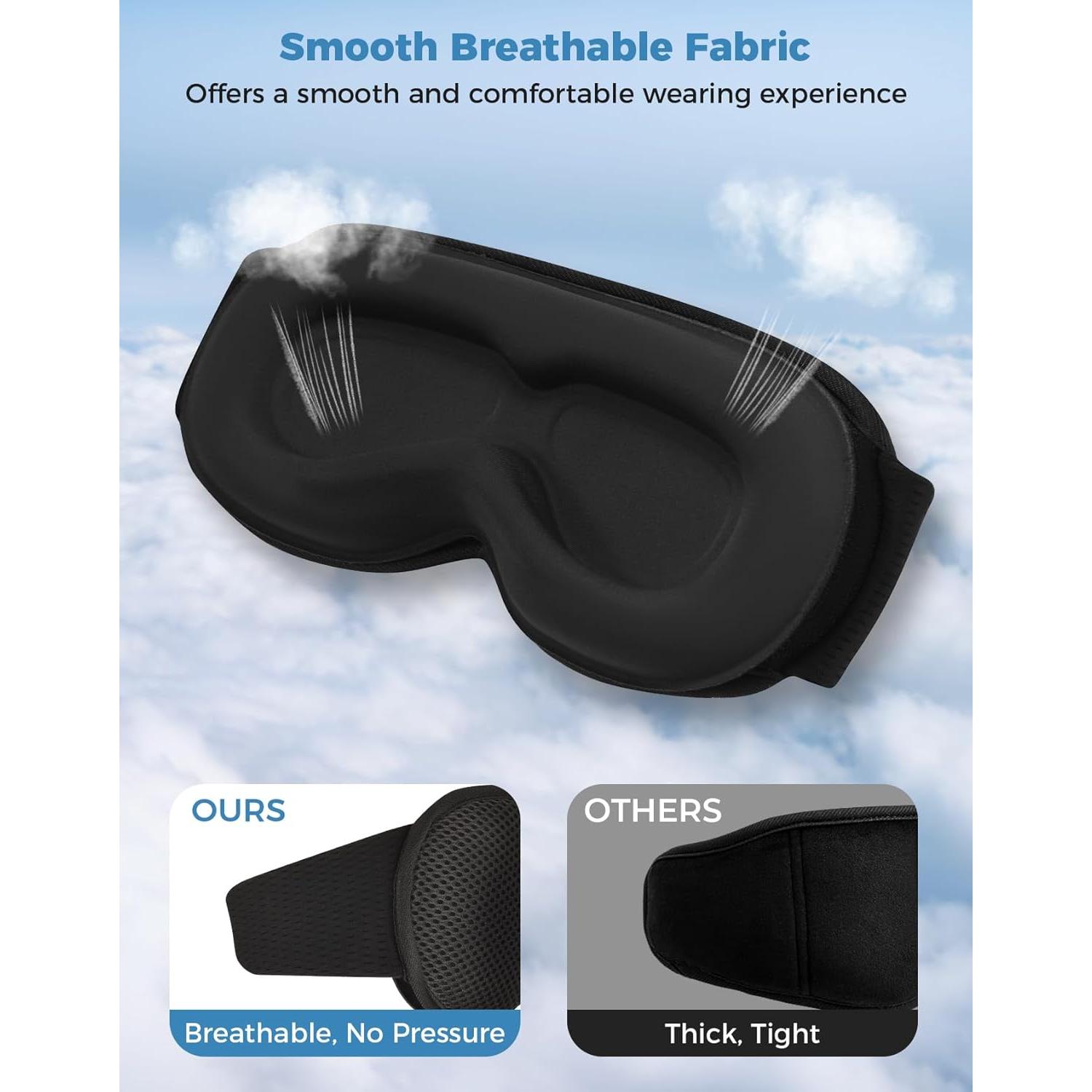 Máscara para dormir Bluetooth Mixiba 3D con altavoces