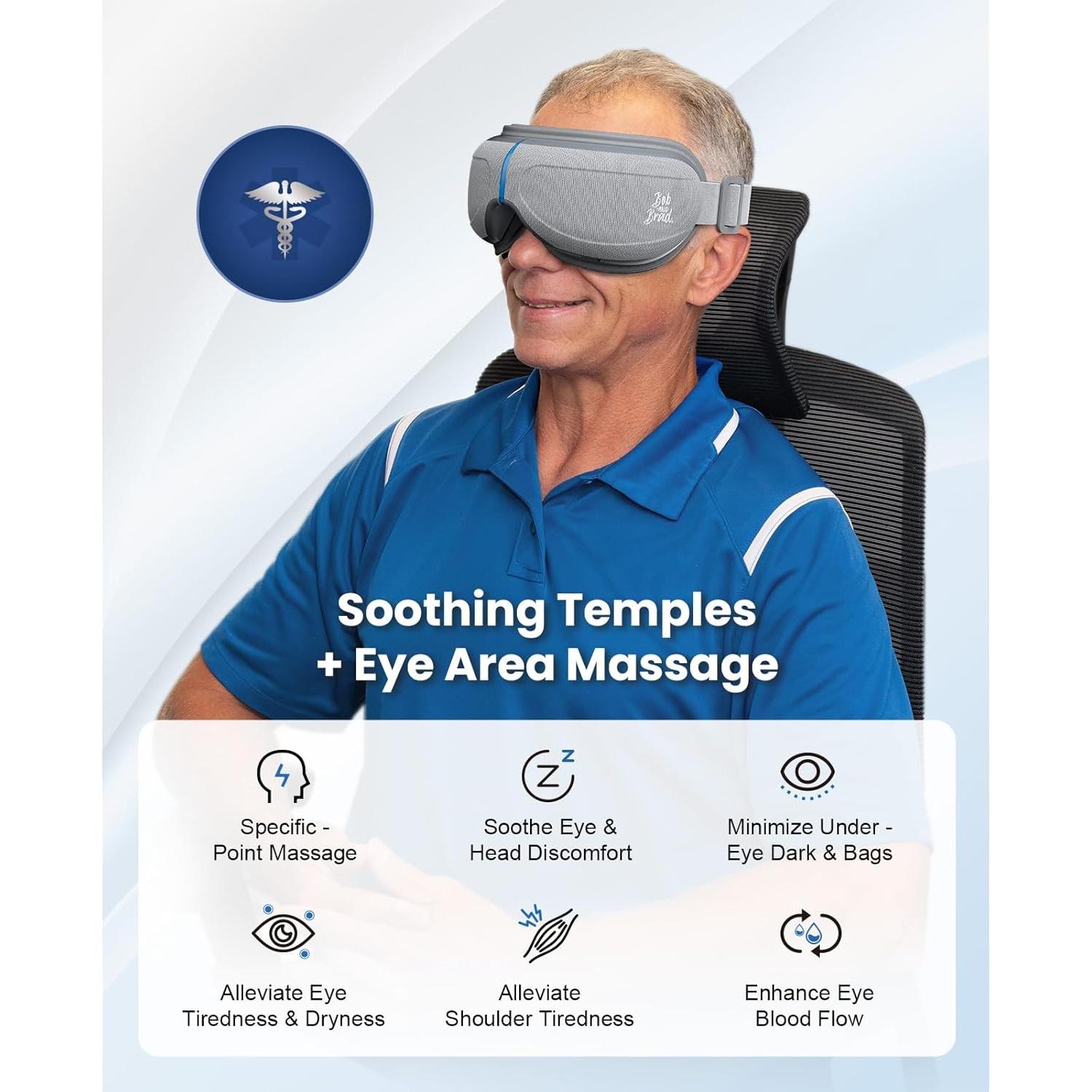 Masajeador de Ojos BOB Y BRAD EyeOasis 2 con Calor y Enfriamiento