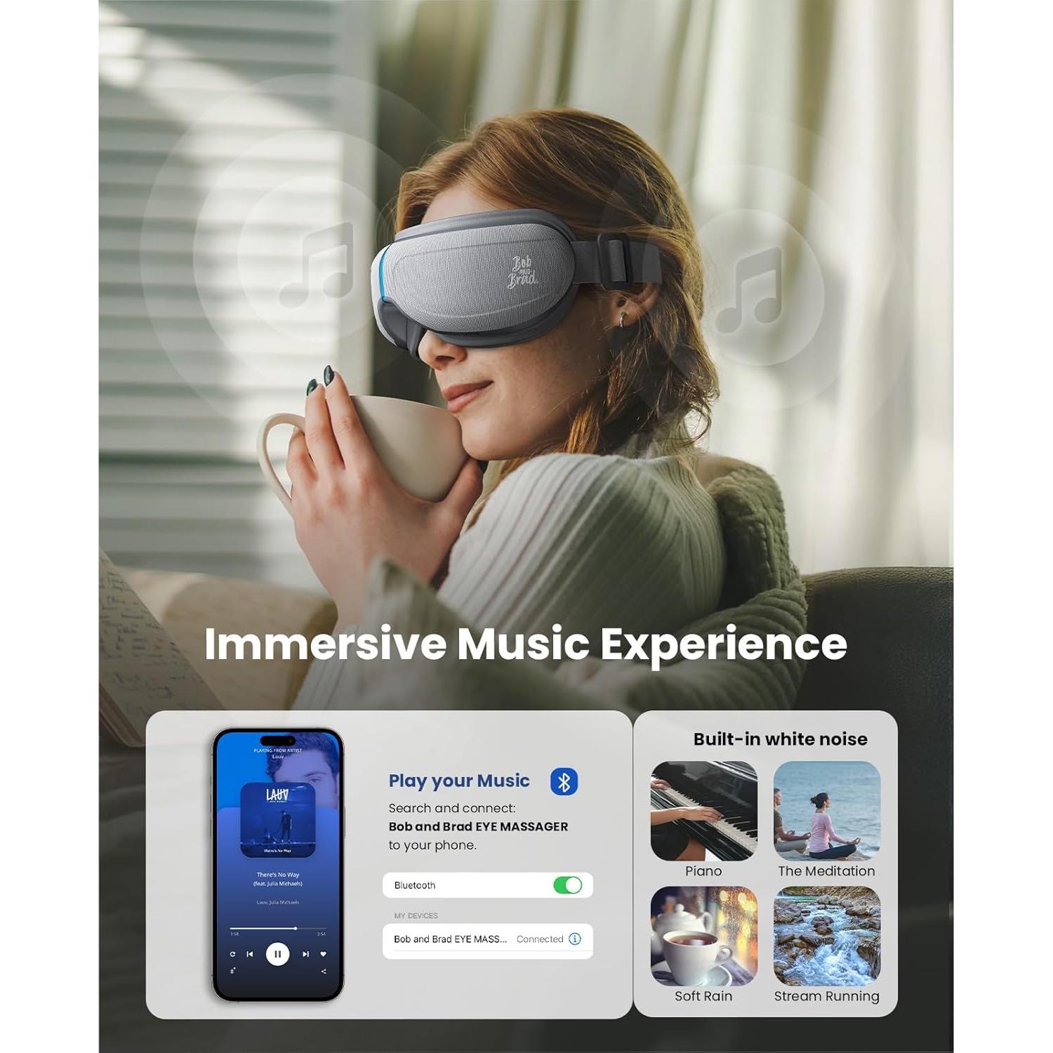 Masajeador de Ojos BOB Y BRAD EyeOasis 2 con Calor y Enfriamiento