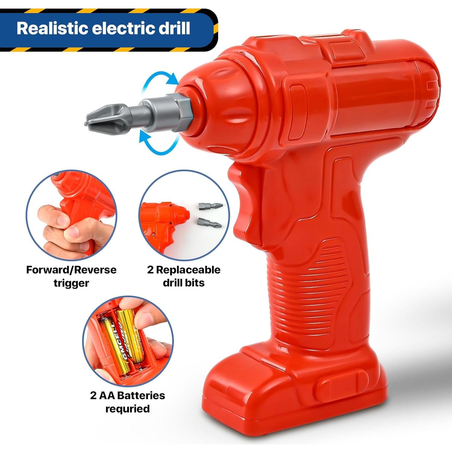 Juego de Banco de Herramientas MUGEYMYD para Niños 66 Acc.