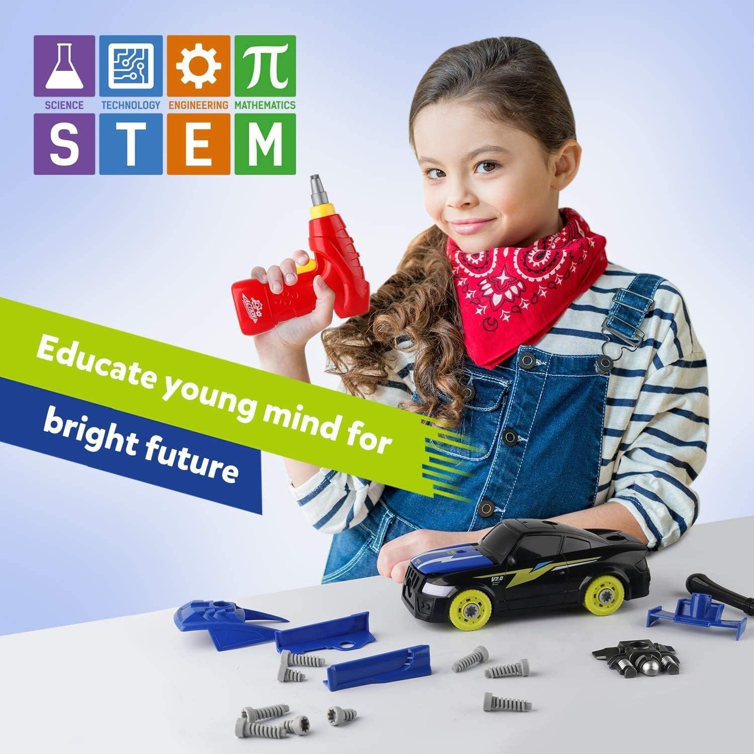 Coche de Carreras Desmontable Coogam con Taladro Eléctrico