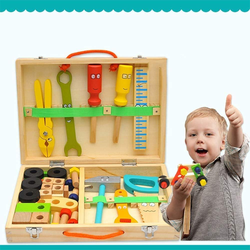 KIDWILL Kit de Herramientas de Madera 36 Piezas para Niños