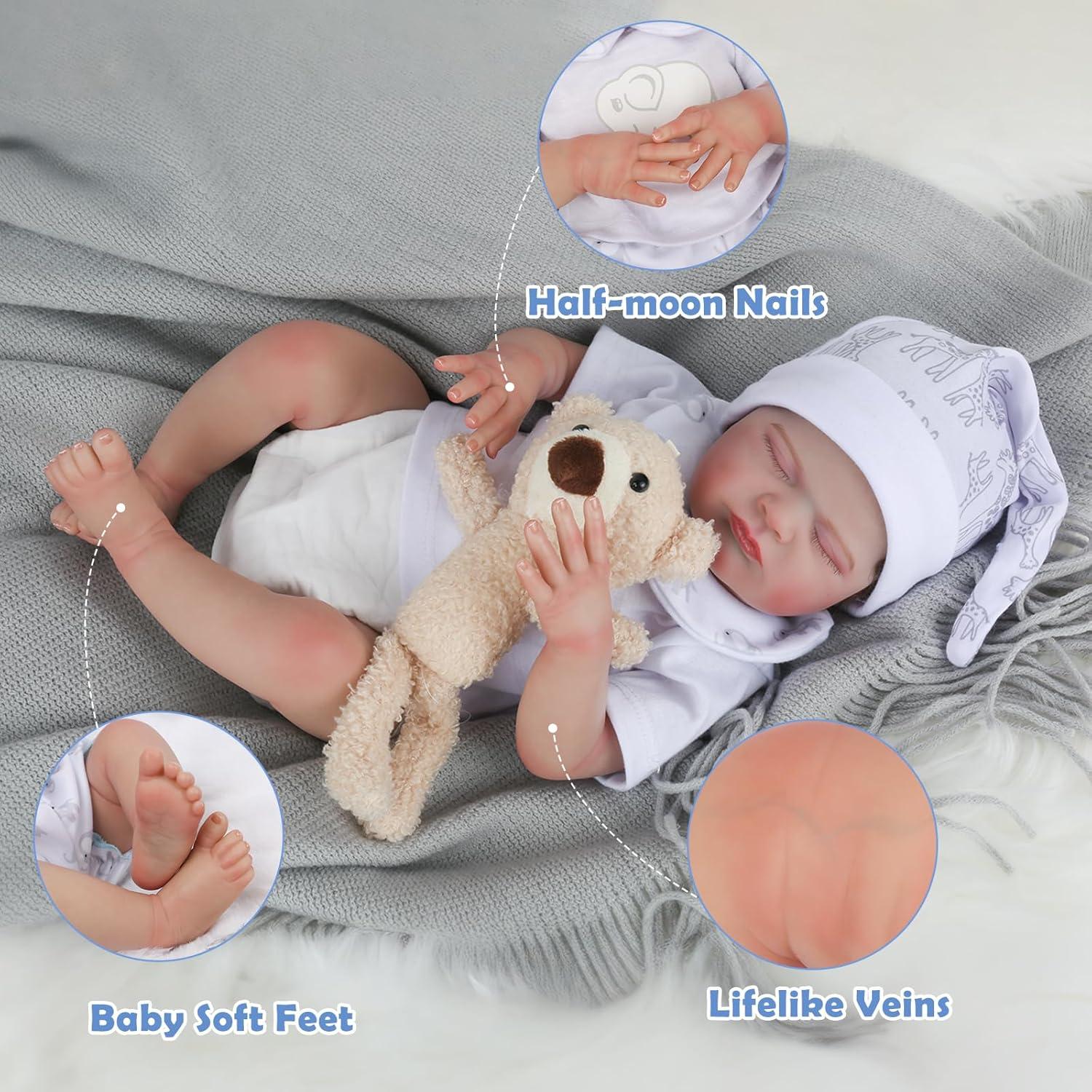 Muñeca Reborn Realista CHAREX Gracie Ma888 46 cm Llorando