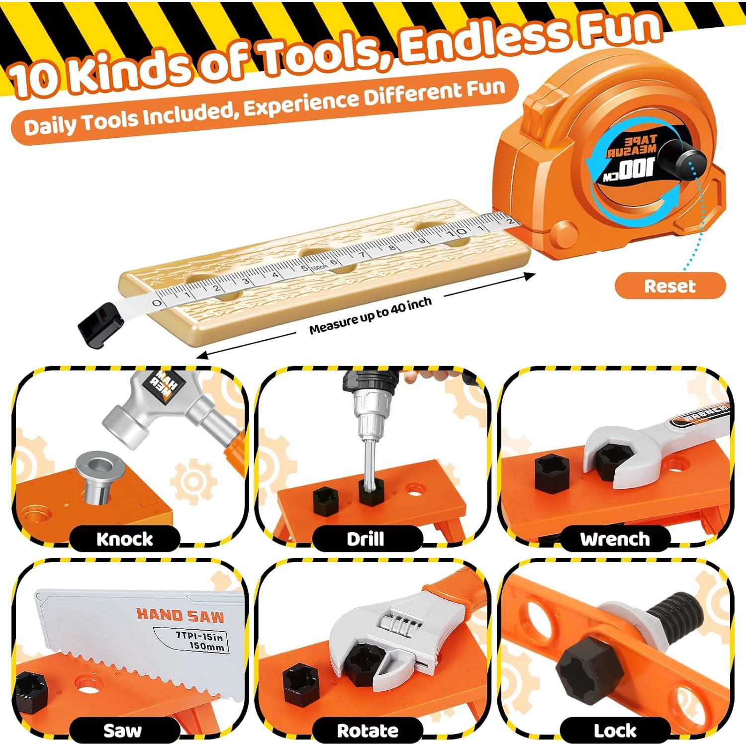 Juego de Herramientas para Niños 46 Piezas Shantou