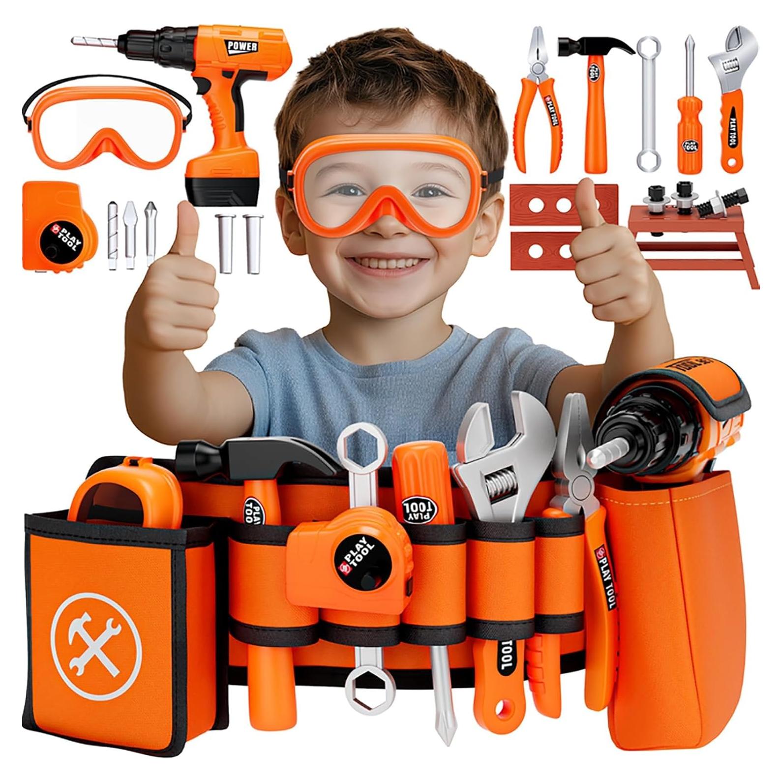 Conjunto de Herramientas de Juguete TOY Life con Taladro