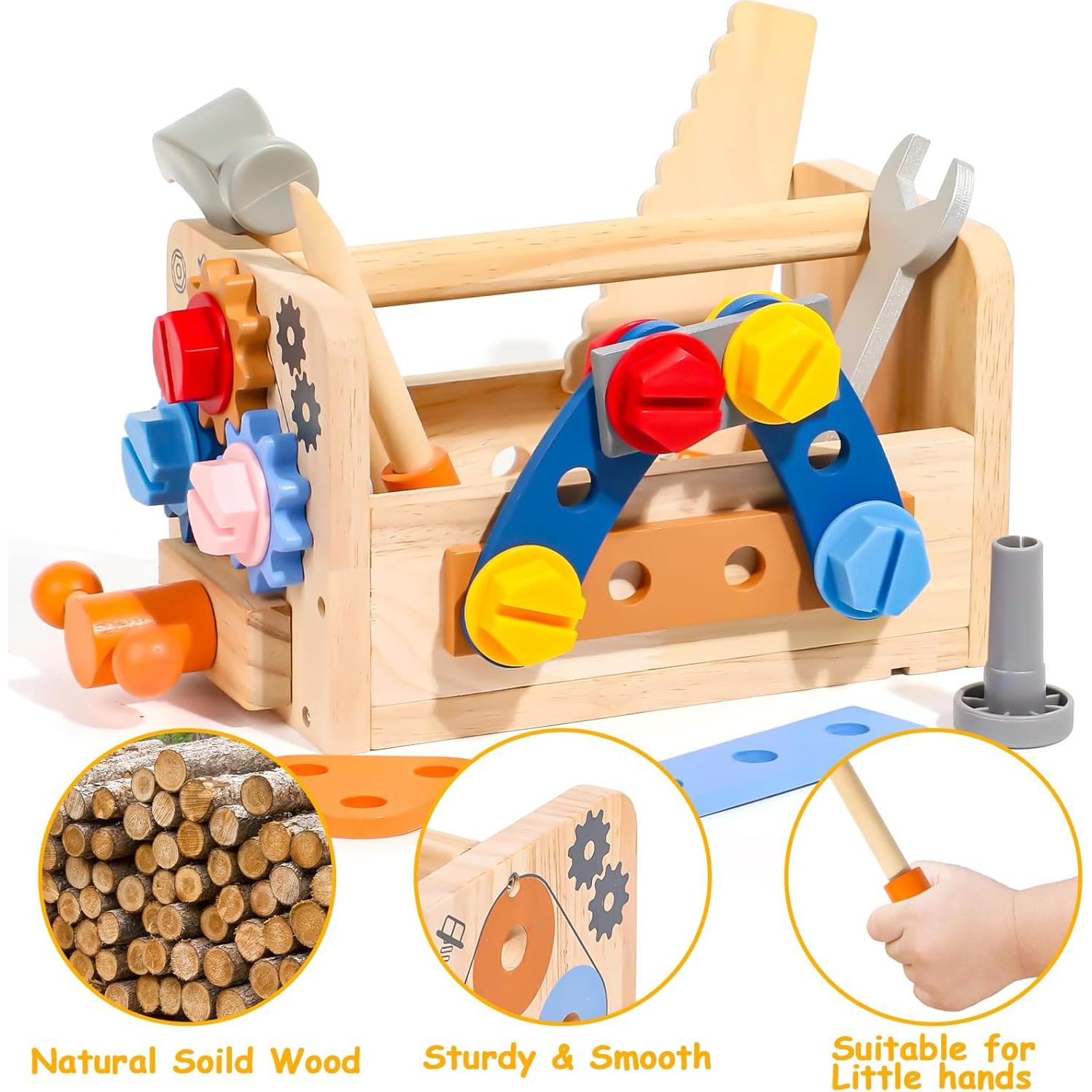Juego de herramientas TONZE para niños con delantal 39 PCS