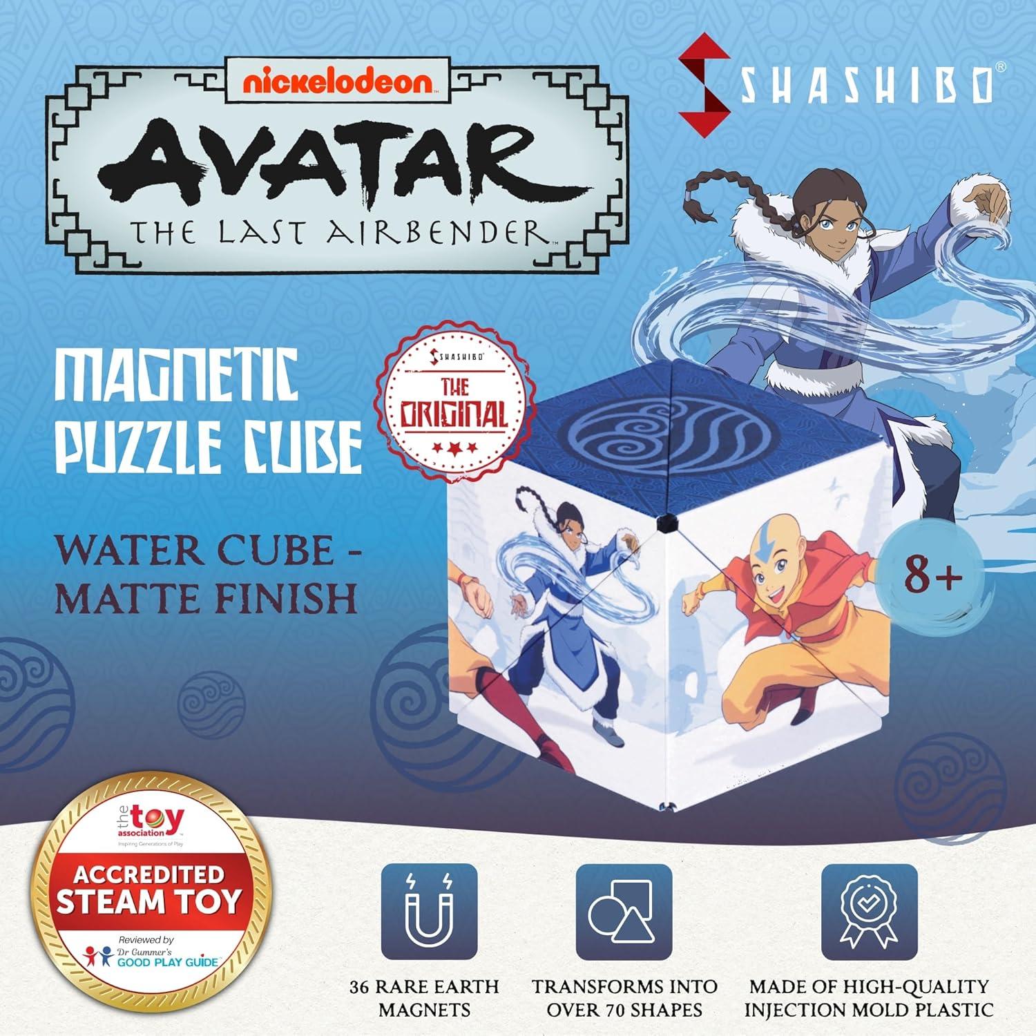 Cubo Magnético Shashibo Avatar - Agua - 36 Imanes Raros