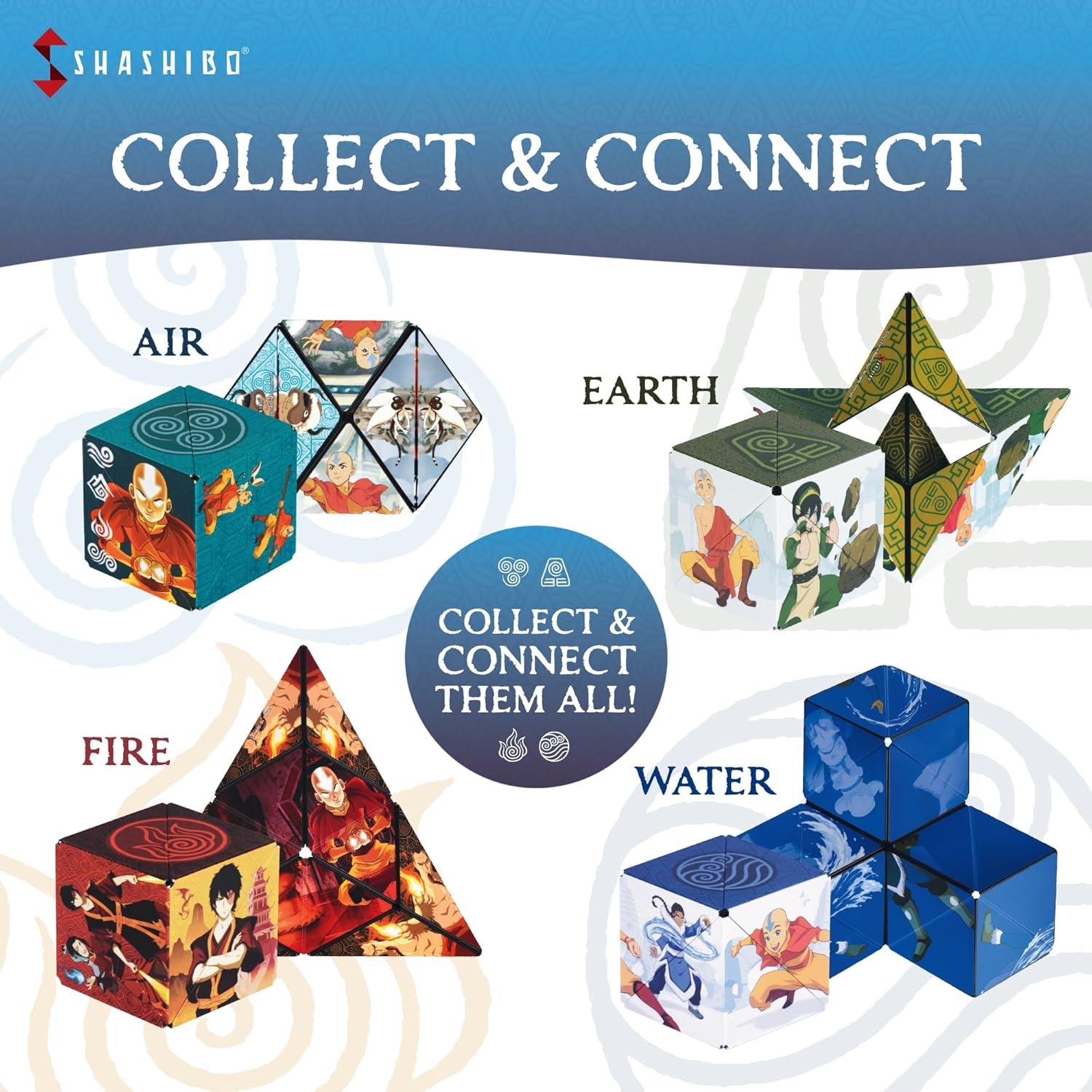 Cubo Magnético Shashibo Avatar - Agua - 36 Imanes Raros