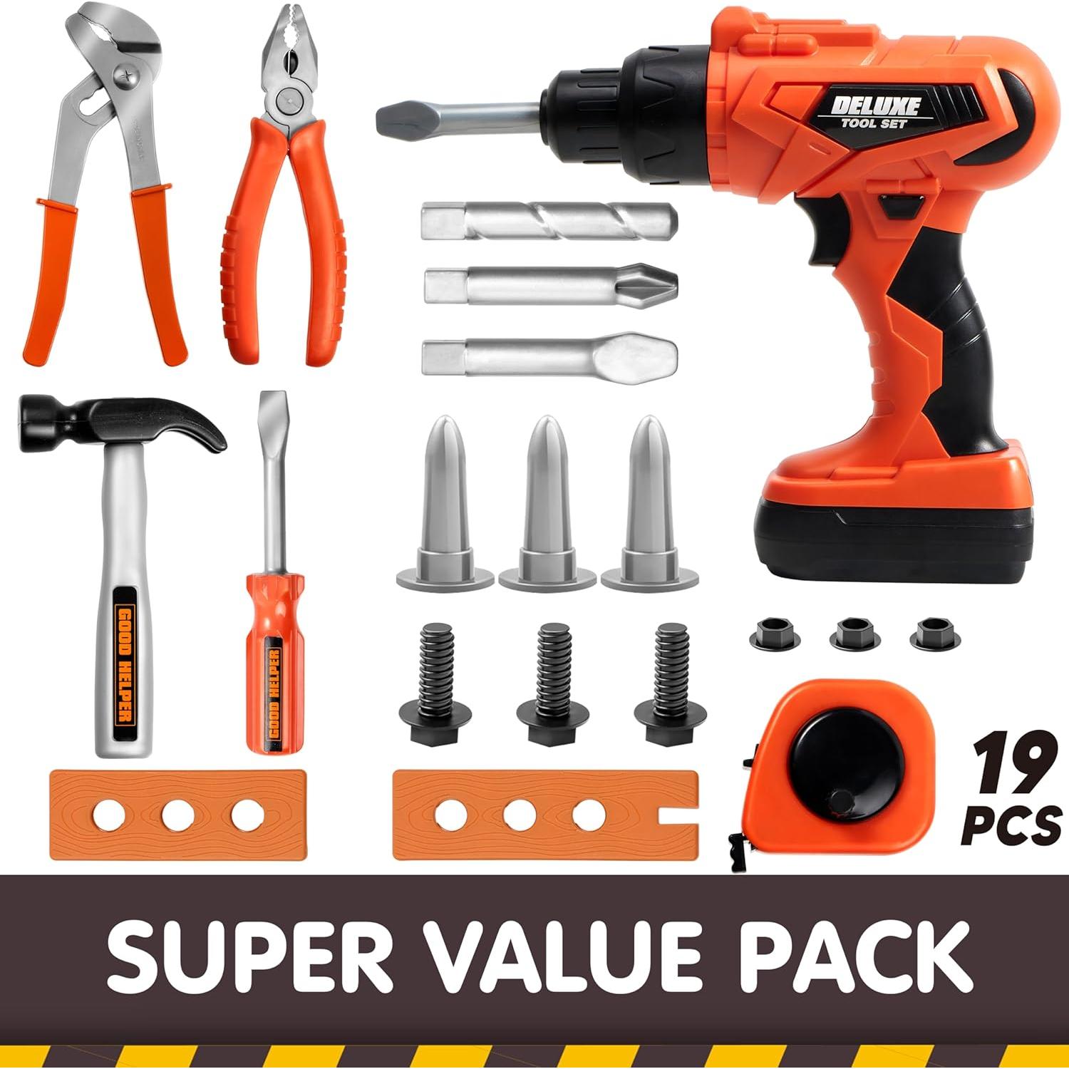 Juego de Herramientas para Niños Joyin 19 Piezas con Taladro