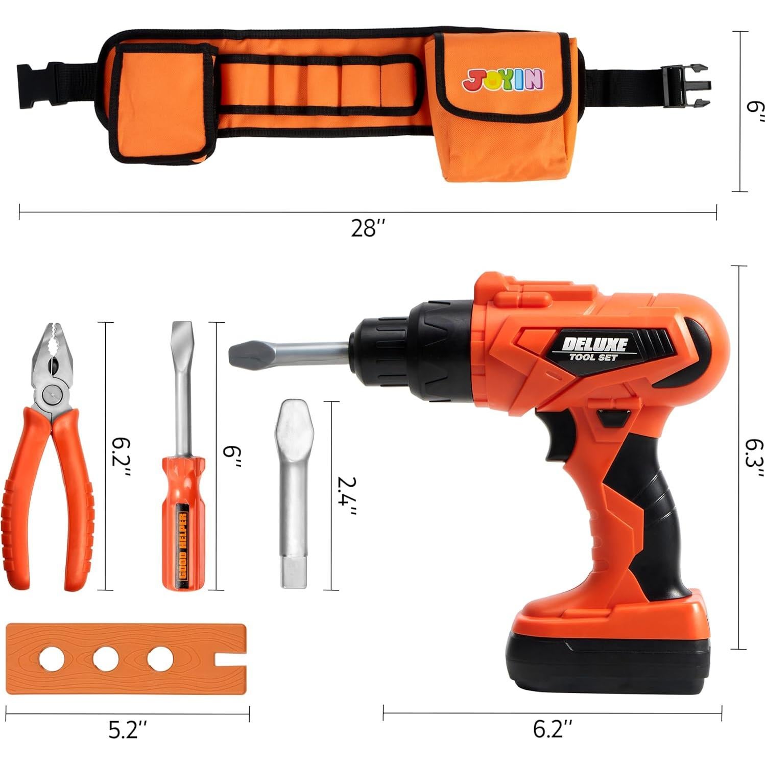 Juego de Herramientas para Niños Joyin 19 Piezas con Taladro