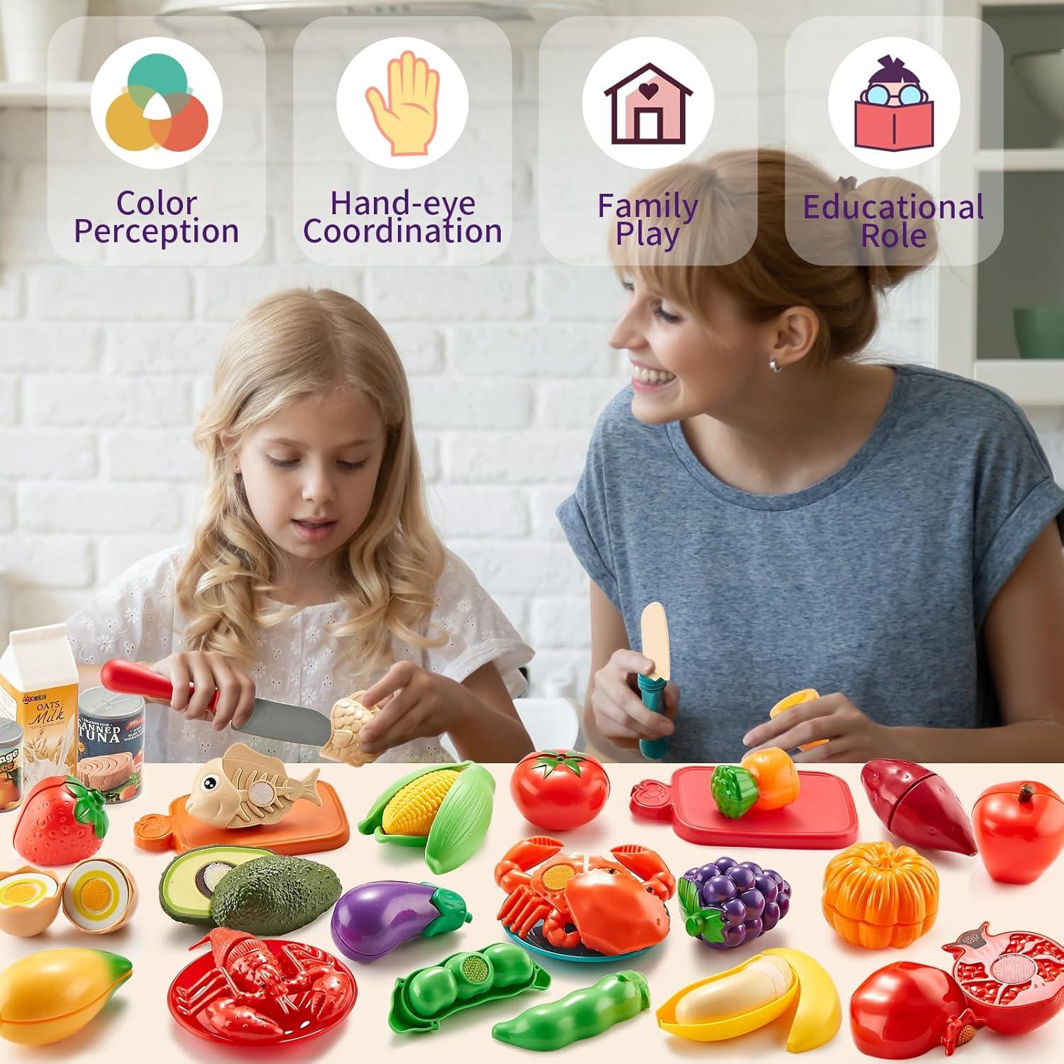 Juego de Comida de Imaginación 78Pc LAUGIGLE para Niños