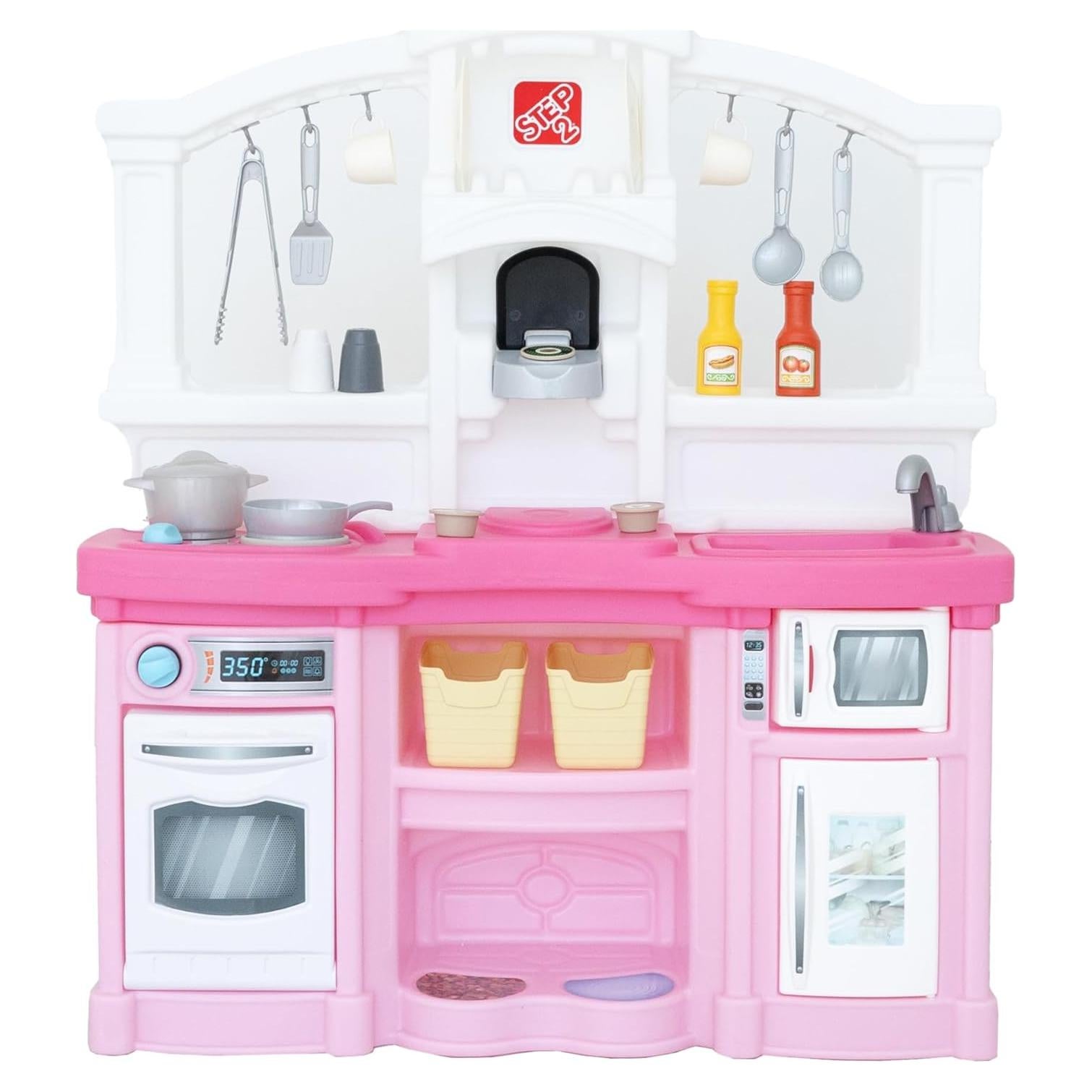 Juego de Cocina Interactivo Step2 Rosa con 25 Accesorios