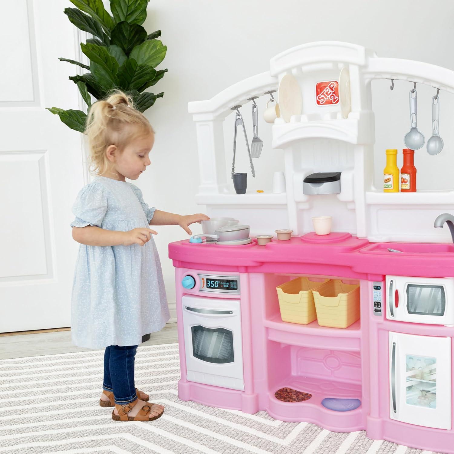 Juego de Cocina Interactivo Step2 Rosa con 25 Accesorios