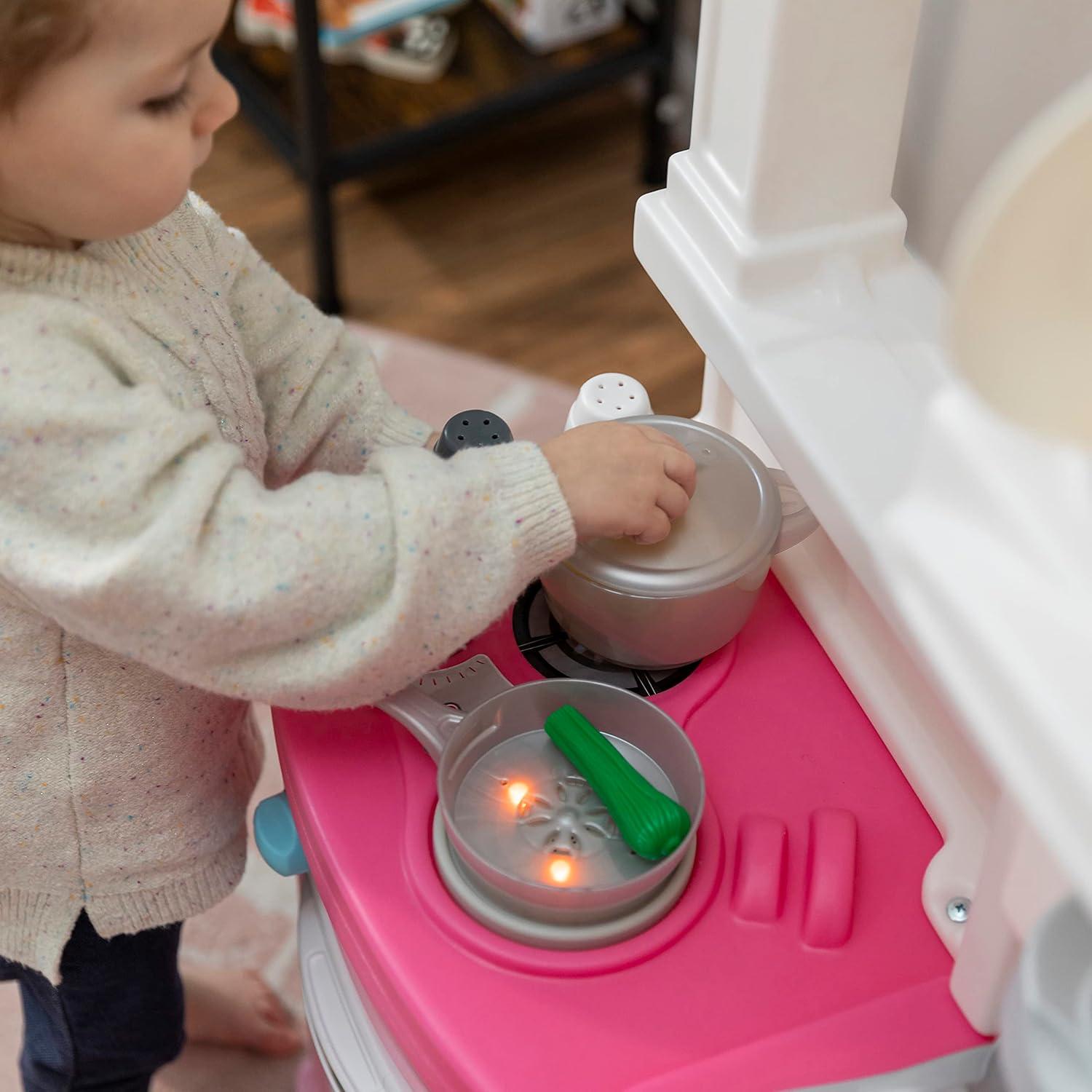 Juego de Cocina Interactivo Step2 Rosa con 25 Accesorios