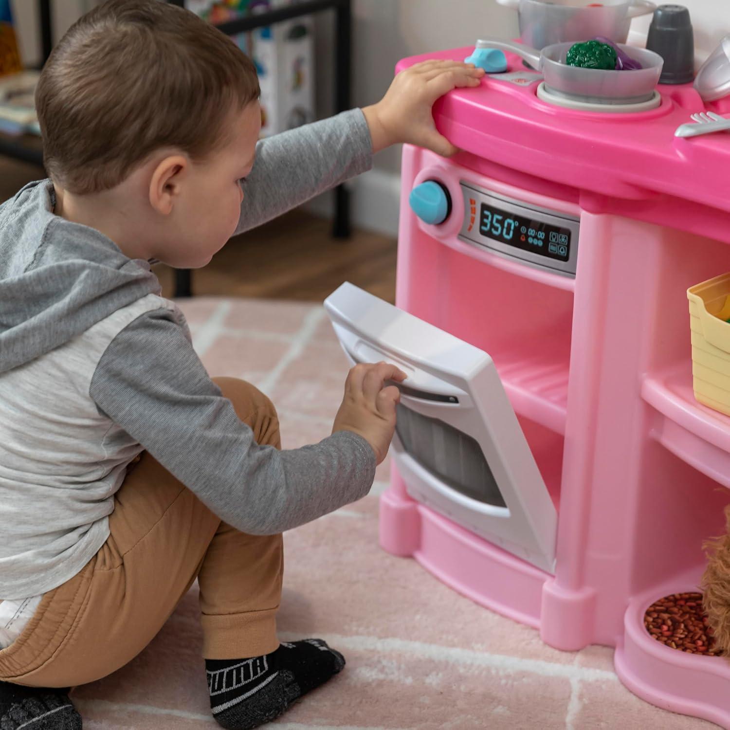 Juego de Cocina Interactivo Step2 Rosa con 25 Accesorios