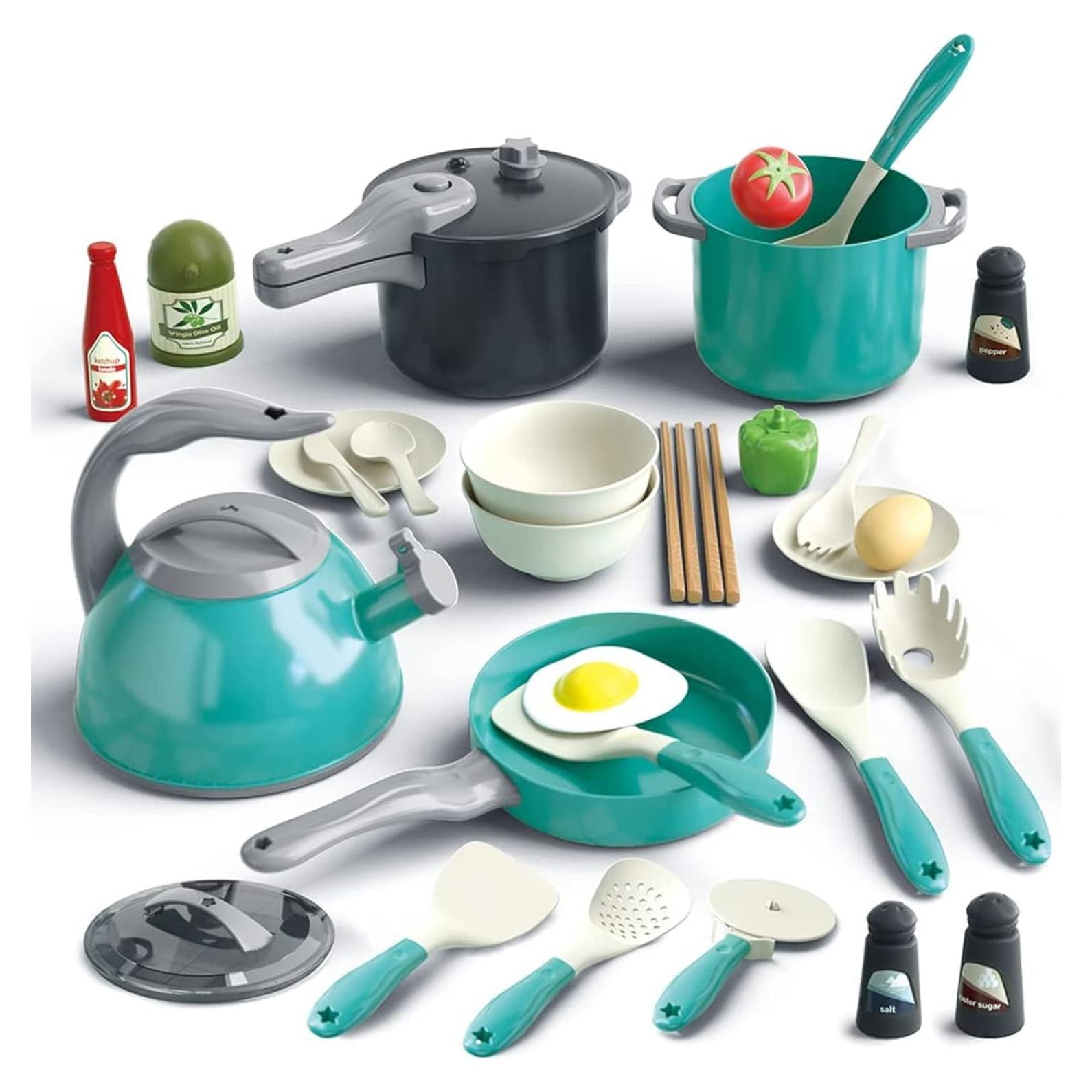 Set de Juguetes de Cocina 32 Piezas Bruvoalon Verde