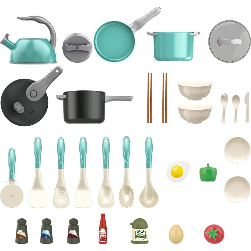 Set de Juguetes de Cocina 32 Piezas Bruvoalon Verde