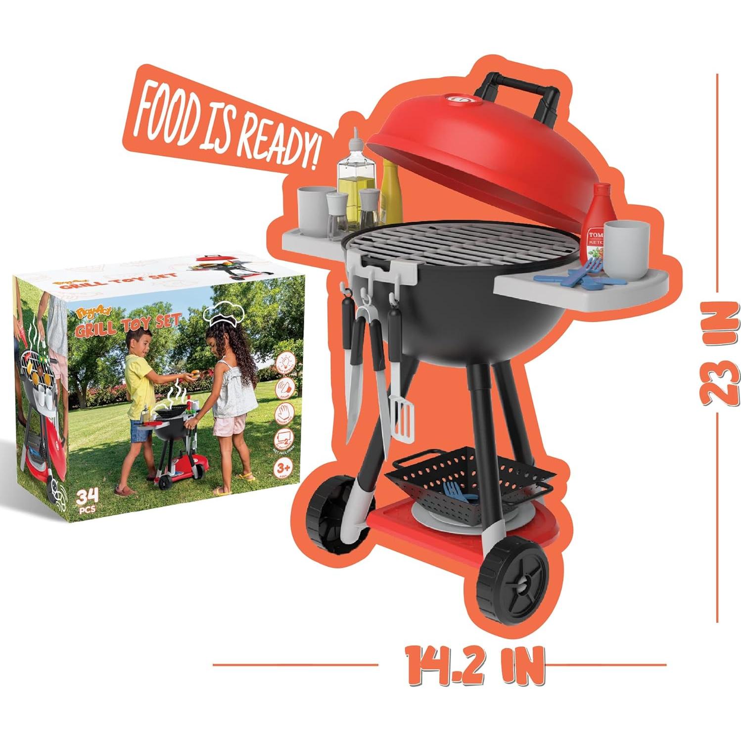 Juego de Cocina Parrilla BBQ Joyin 34 Piezas para Niños