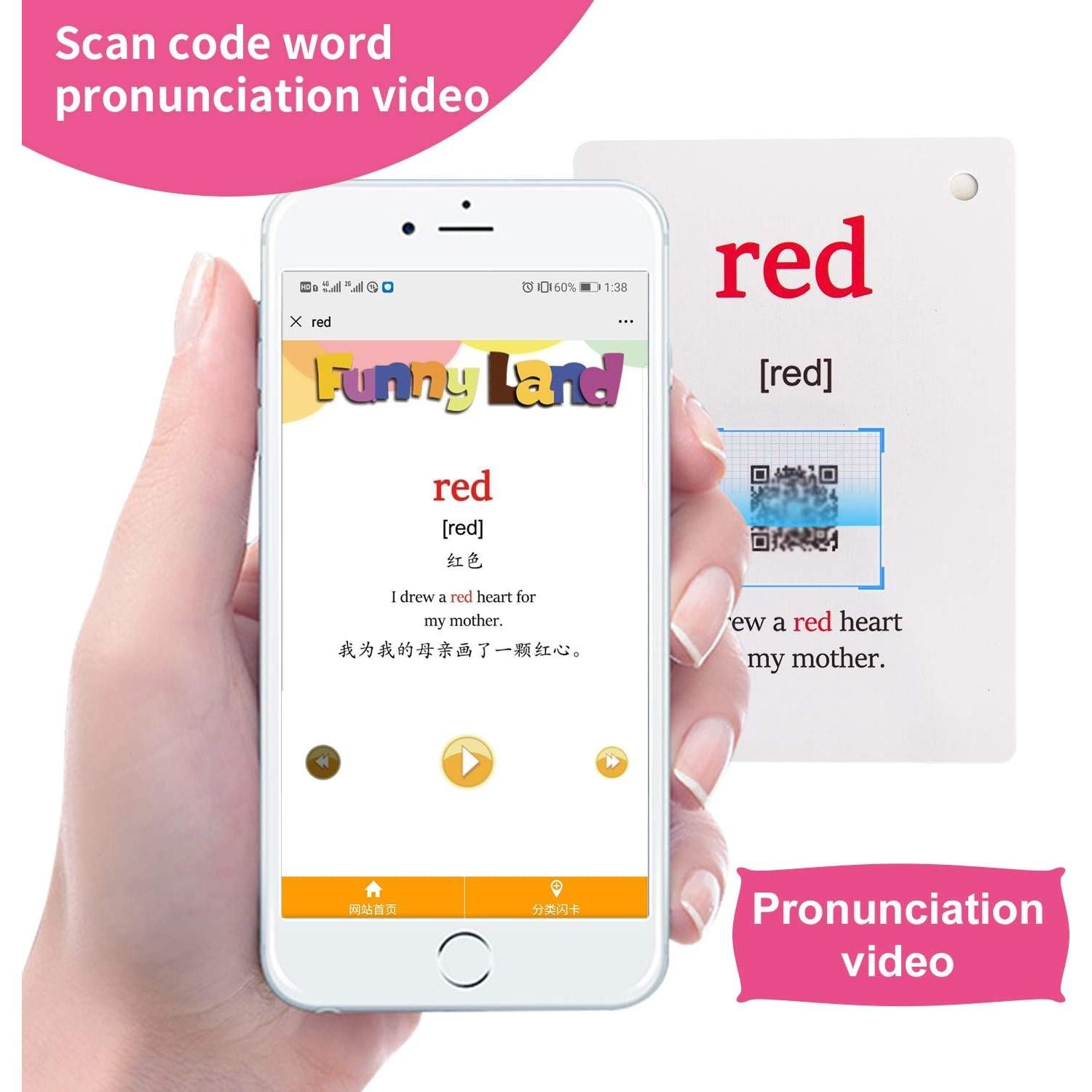 Tarjetas Didácticas en Inglés Richardy - Colores, Formas, Frutas y Verduras