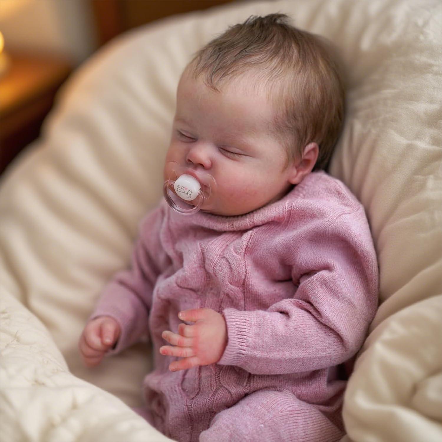 Muñeca Reborn Realista WOOROY 18" (45.72 cm) con Accesorios