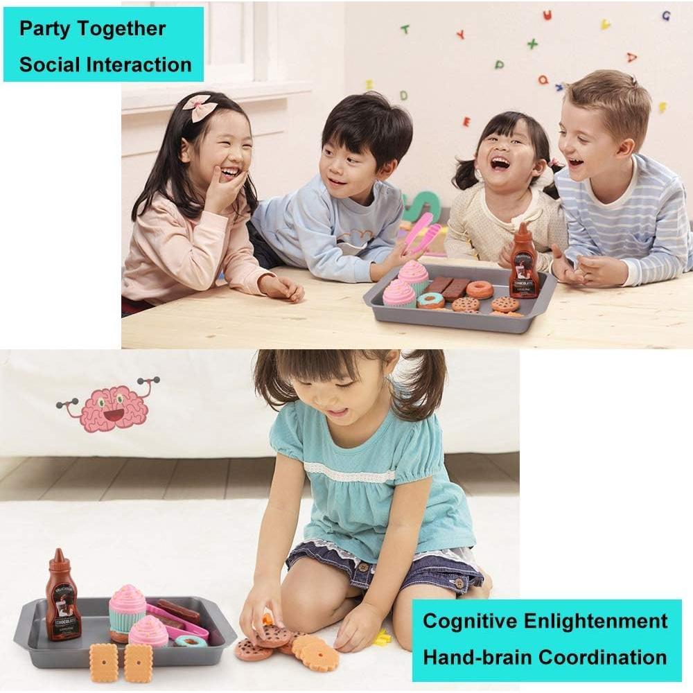 Juego de Comida de Juguete ELitao - 16 Piezas para Niños