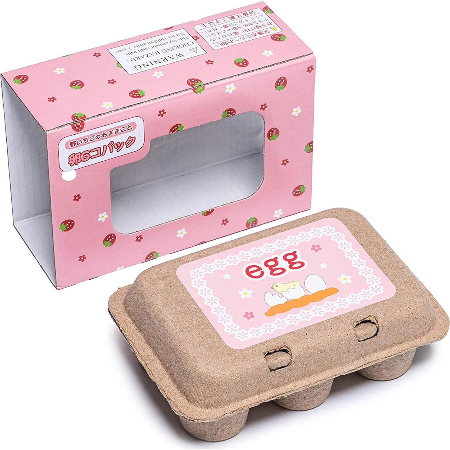 Juguetes de Cocina de Huevo de Madera Sportsvoutdoors 6 Piezas