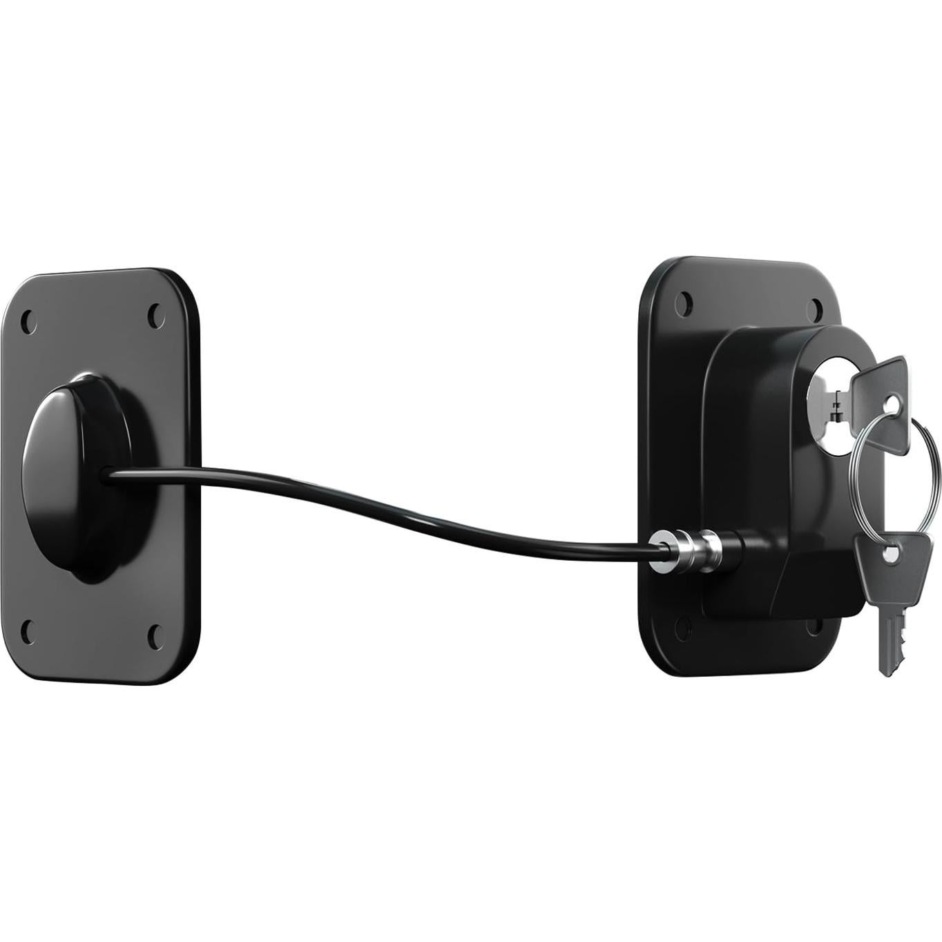 Cerradura de Refrigerador RORMGO con Llave - 2 Paquetes, Negro