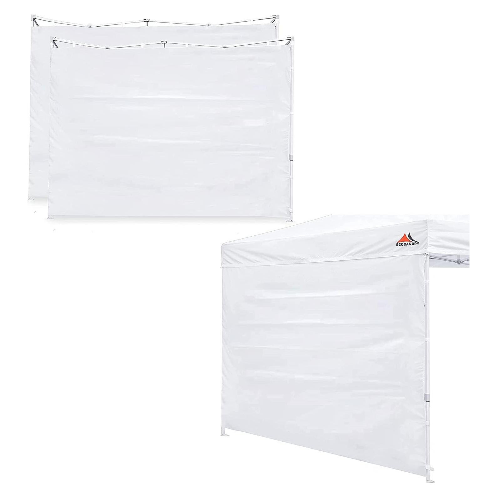 Paredes Laterales SCOCANOPY para Carpa 10x10, Paquete de 3, Blanco
