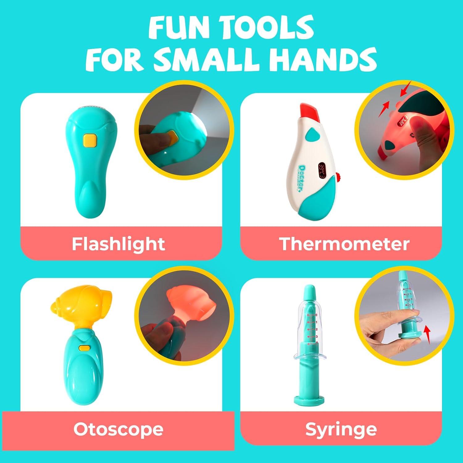 Kit Médico de Juego para Niños SHANTOU 3-6 Años Estetoscopio