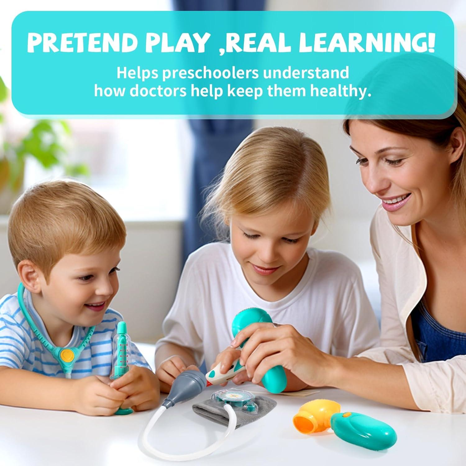Kit Médico de Juego para Niños SHANTOU 3-6 Años Estetoscopio