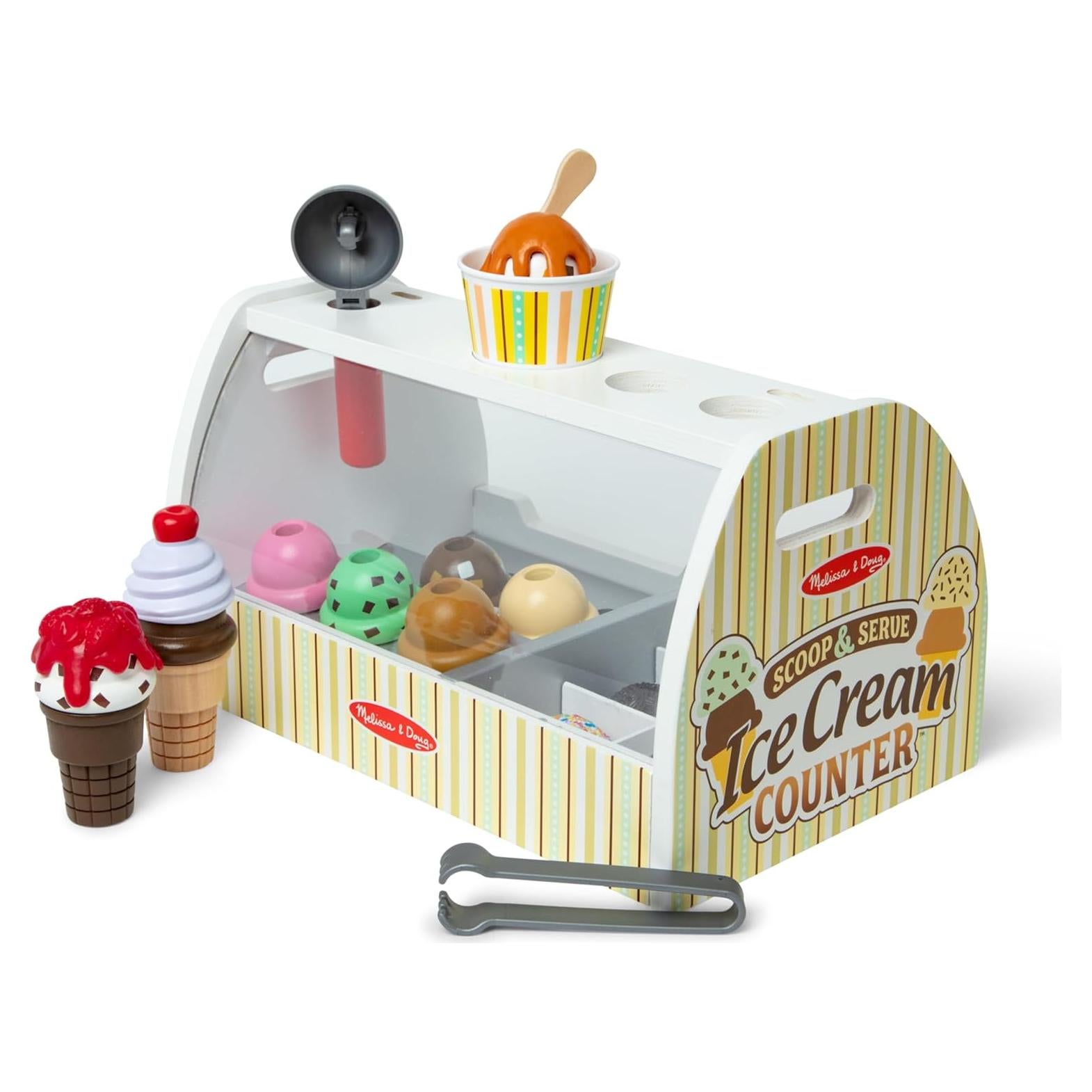 Mostrador de Helados de Madera Melissa & Doug 28 Piezas