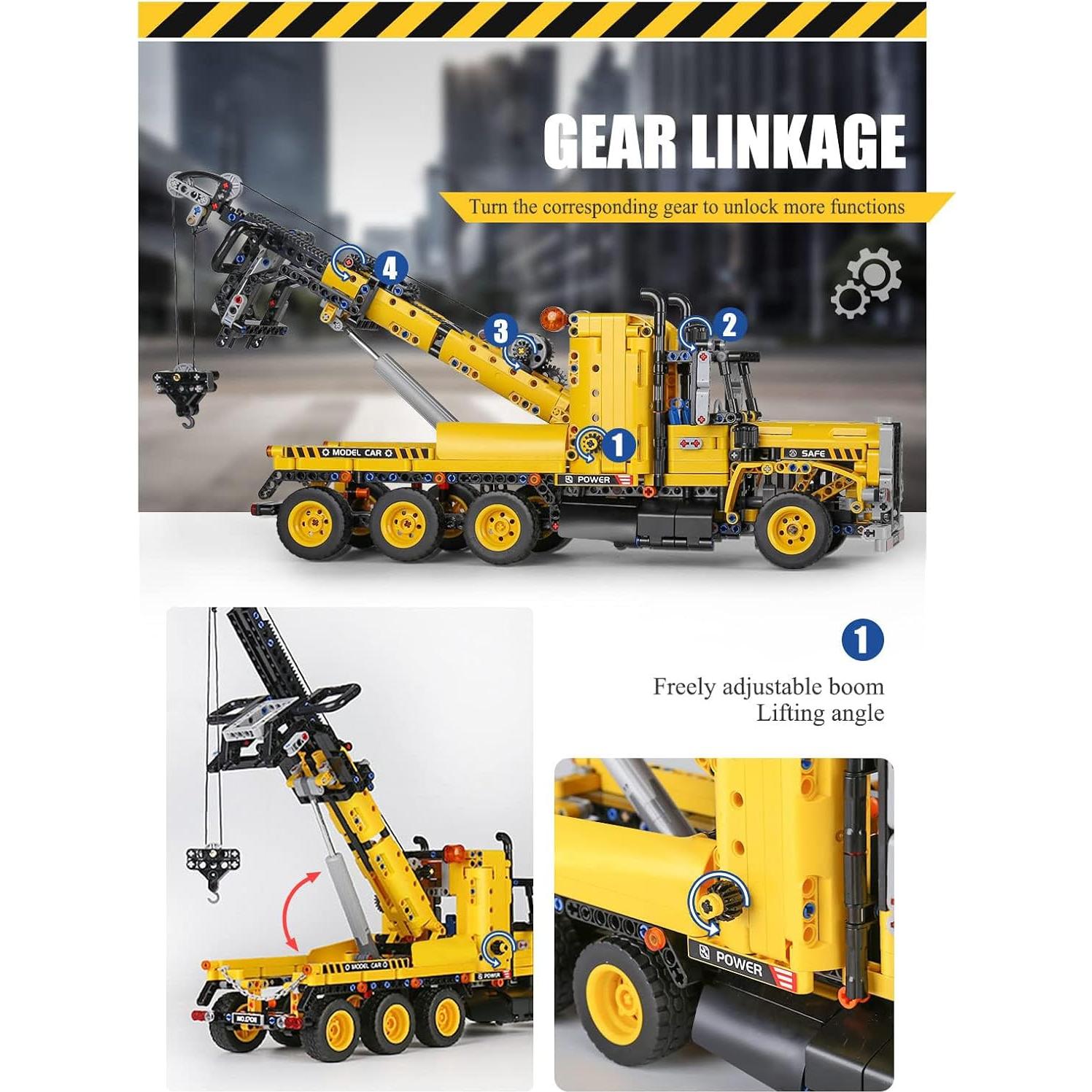 Mould King 17011 Camión de Remolque Pesado 1250 Piezas