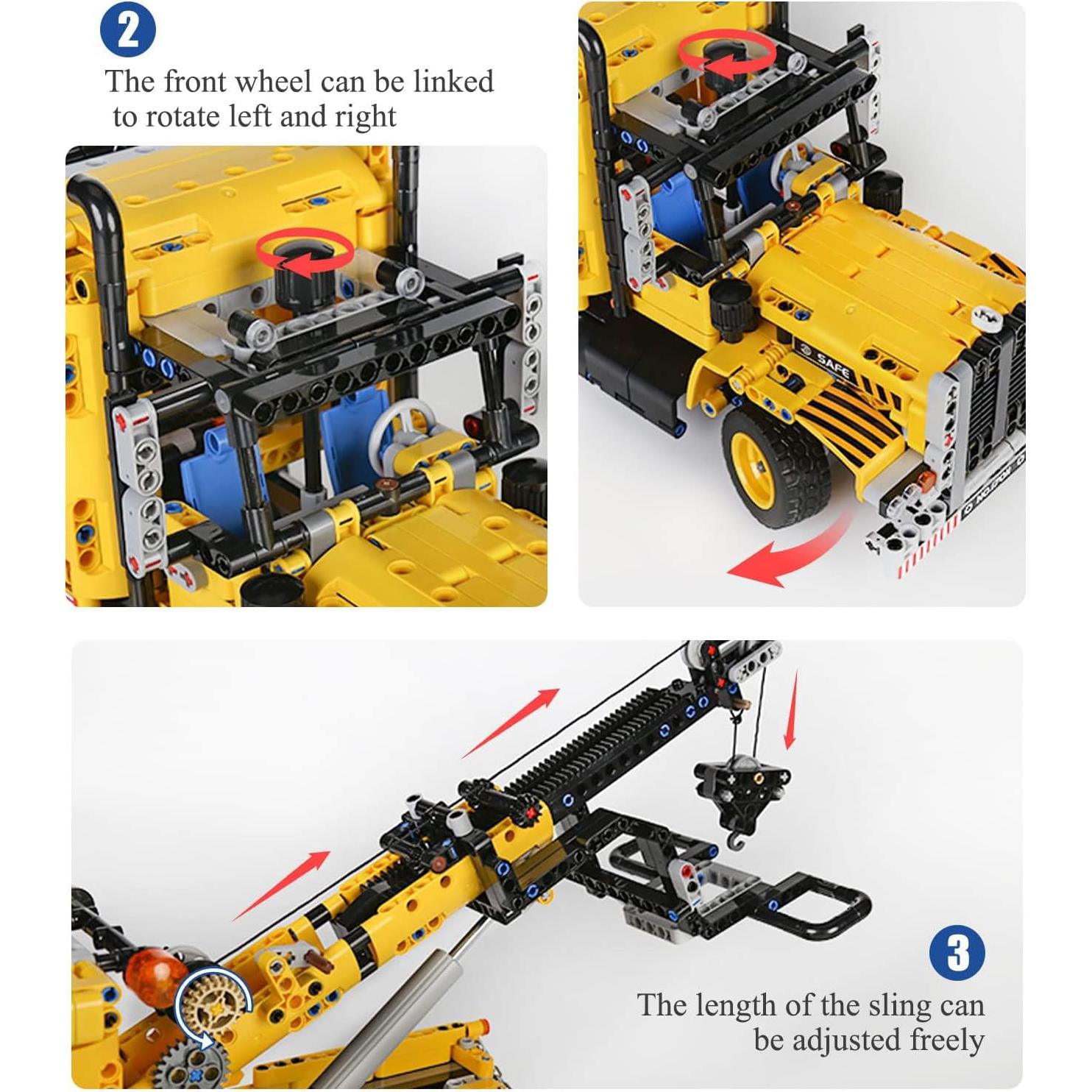 Mould King 17011 Camión de Remolque Pesado 1250 Piezas
