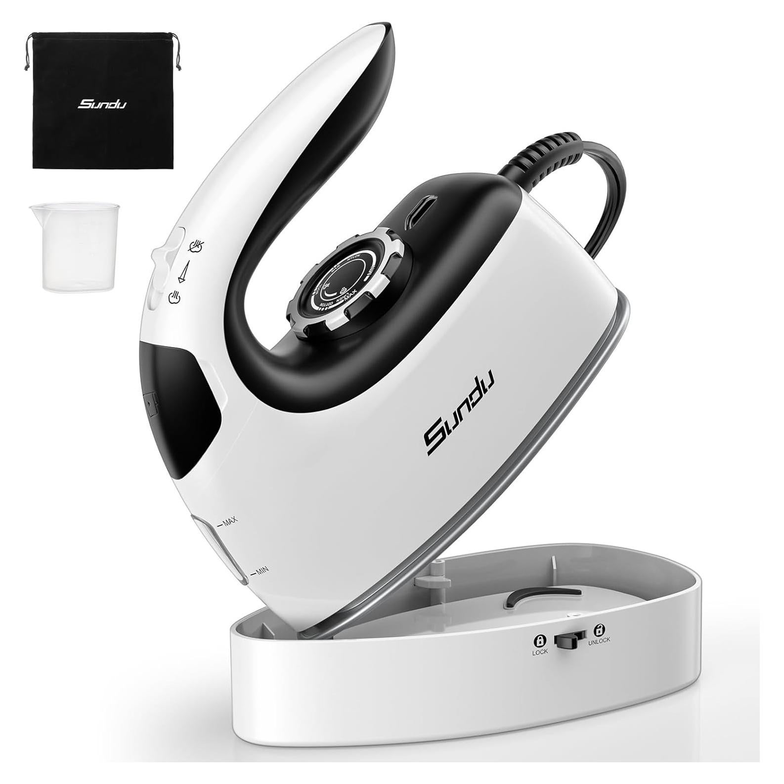 Hierro de Vapor Portátil Sundu HT-2001, Suela Cerámica 1000W