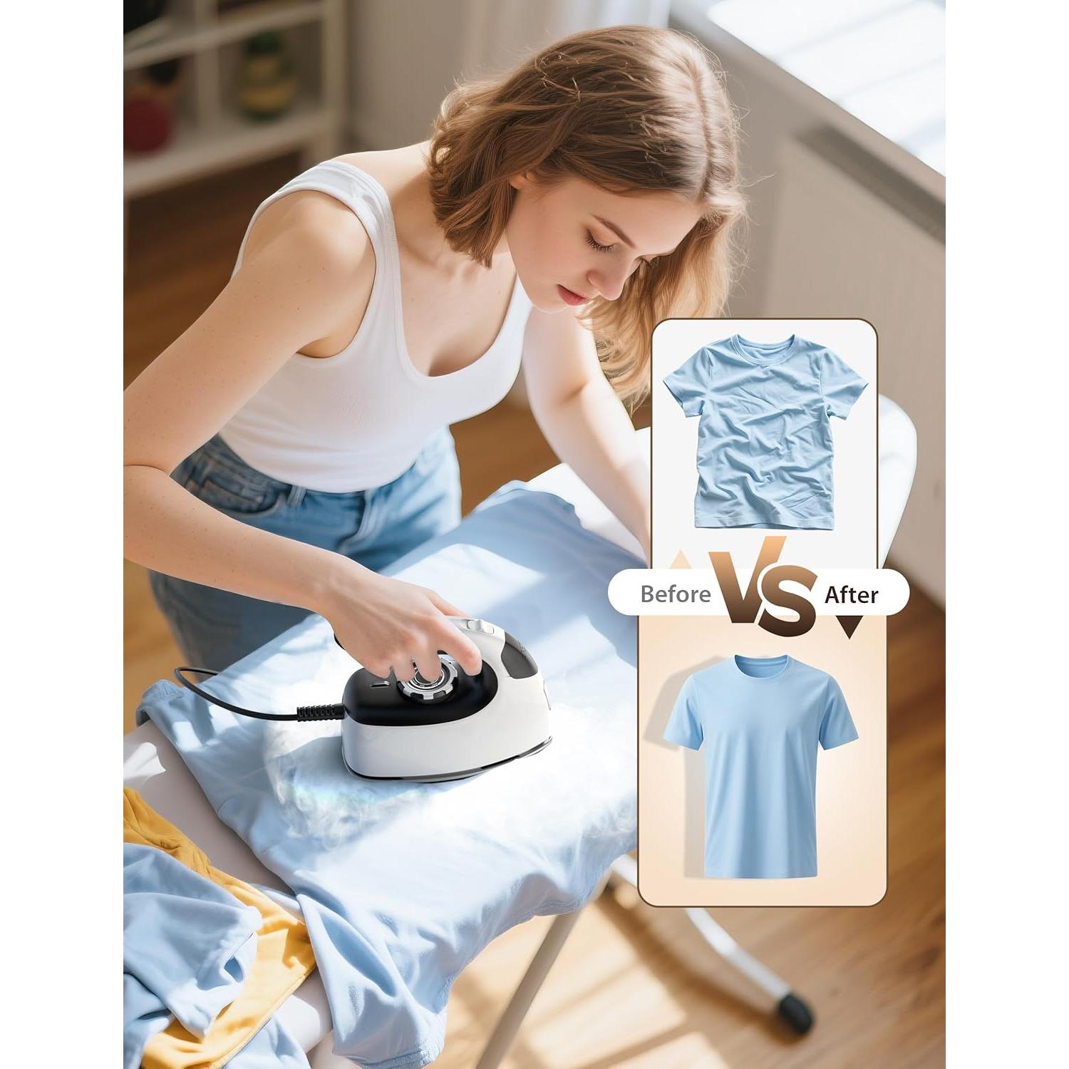 Hierro de Vapor Portátil Sundu HT-2001, Suela Cerámica 1000W