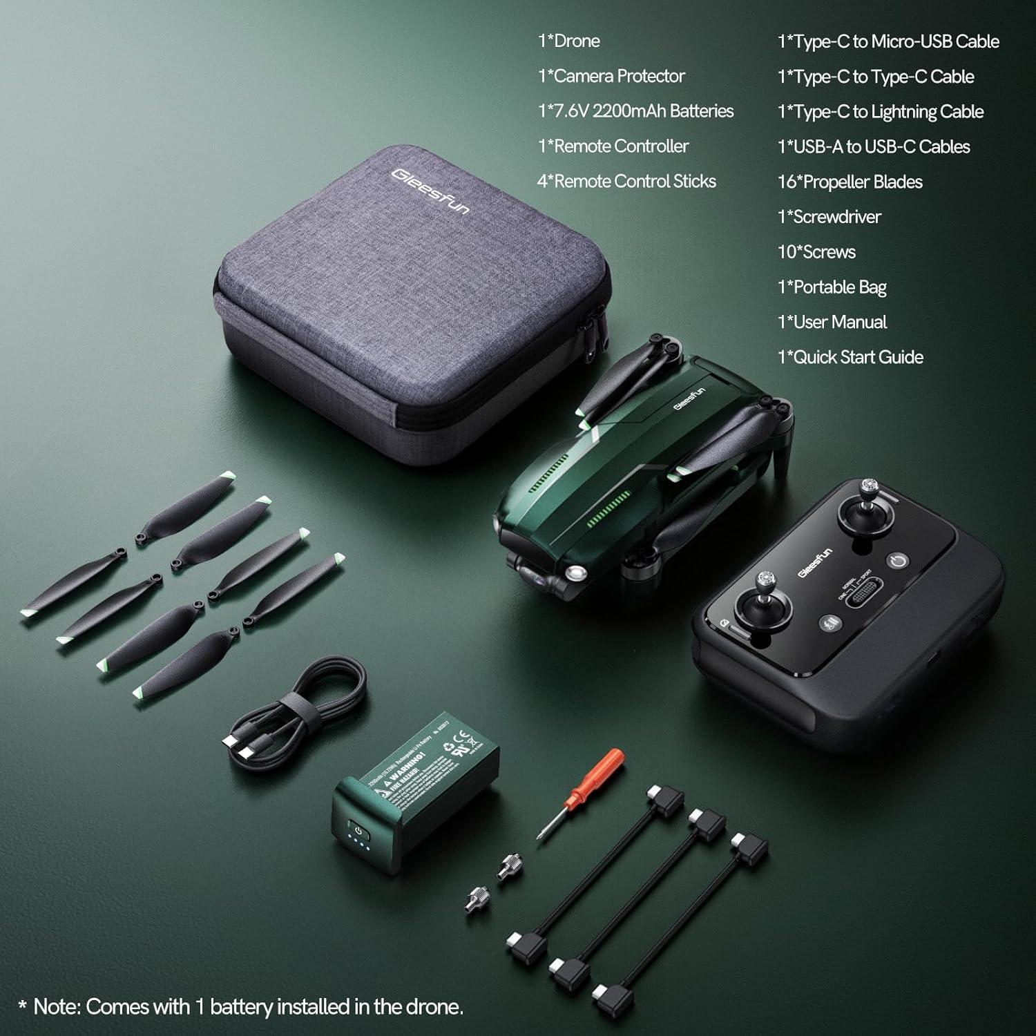 Drone Gleesfun G11MINI 4K con Cámara 8K y GPS - 246g