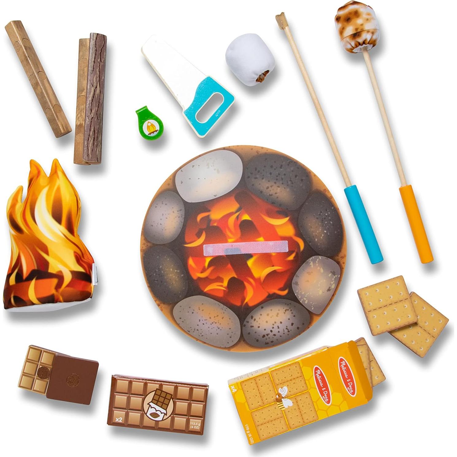 Juego de Fogata S'Mores Melissa & Doug 23 Piezas