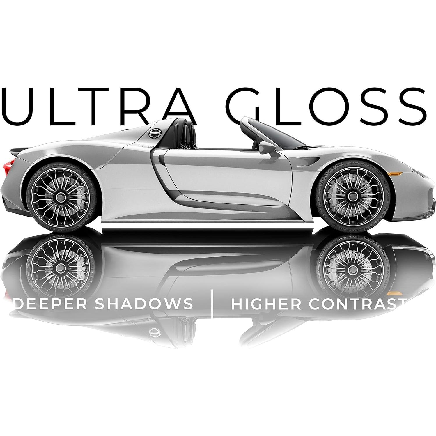 Vinilo Envoltura de Coche VViViD Ultra Gloss Plata 30.5x152.4cm