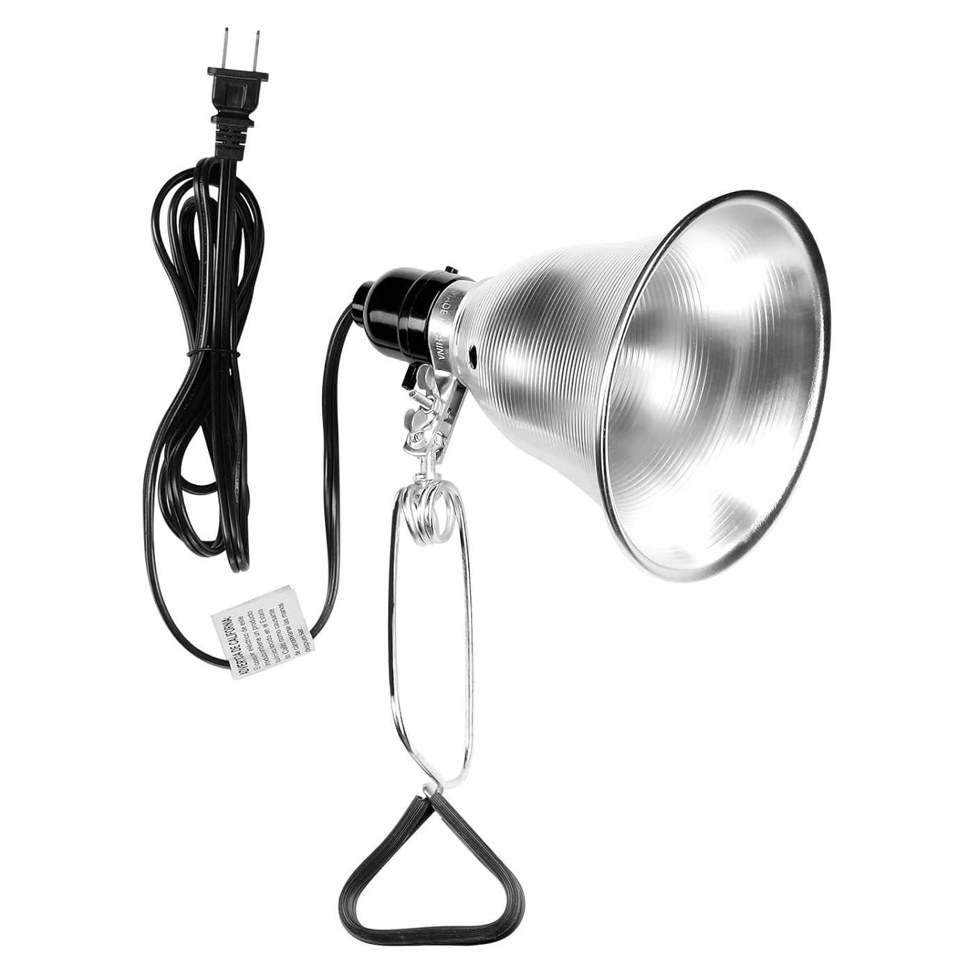 Lámpara de Abrazadera Simple Deluxe 60W con Reflector 14cm