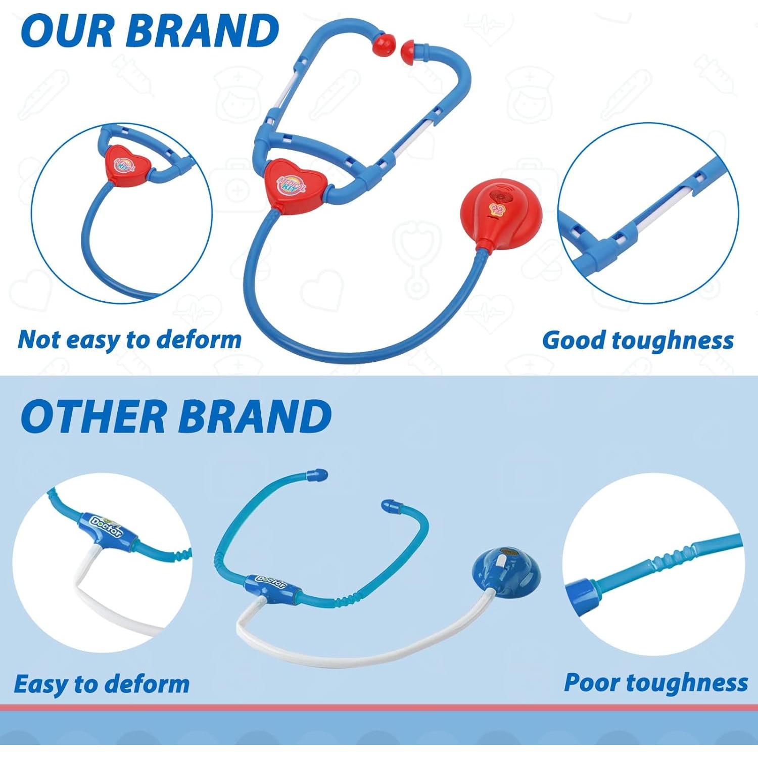 Kit de Doctor Liberry para Niños 3-5 Años con Carrito y Estetoscopio