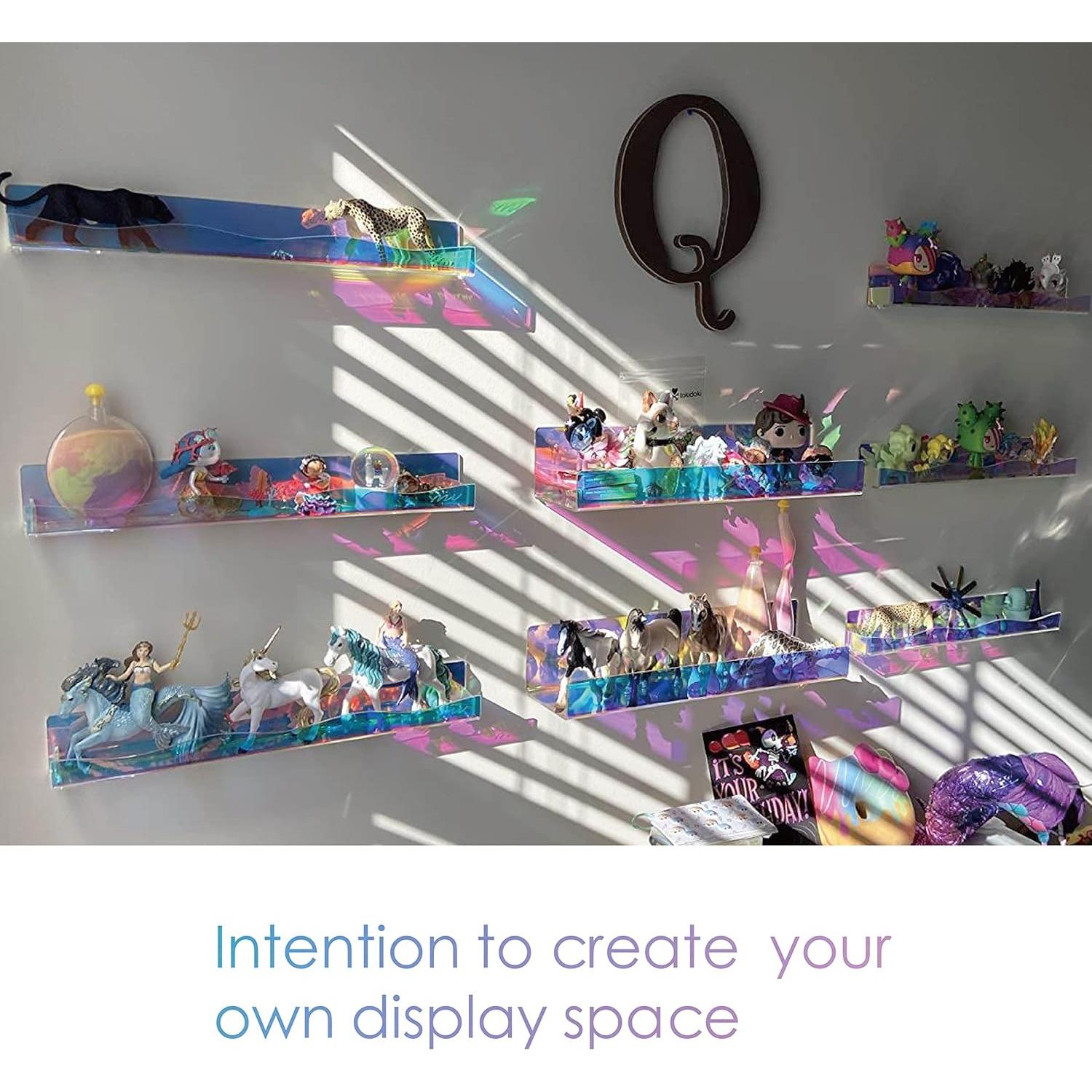 Estante para Esmalte de Uñas YMVV, 6 Piezas Iridiscentes