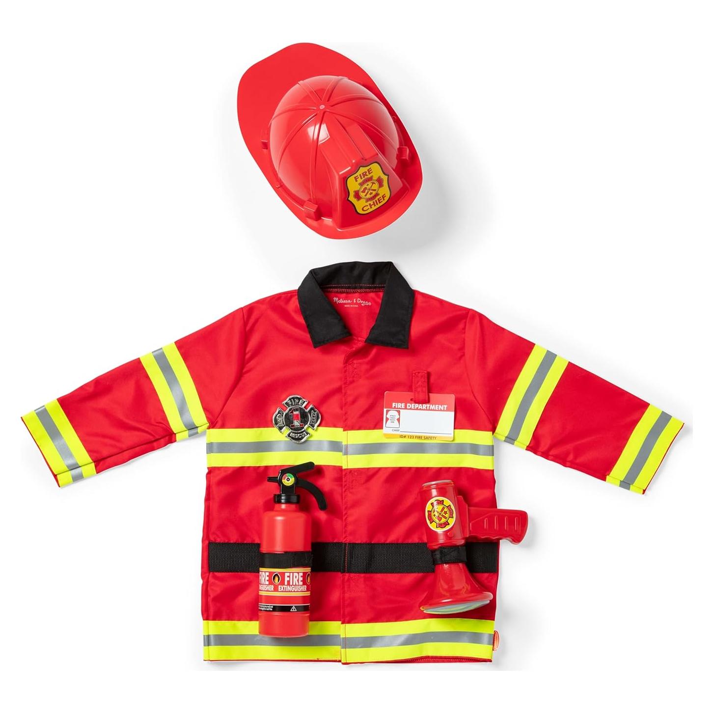 Disfraz de Bombero Melissa & Doug con Accesorios para Niños