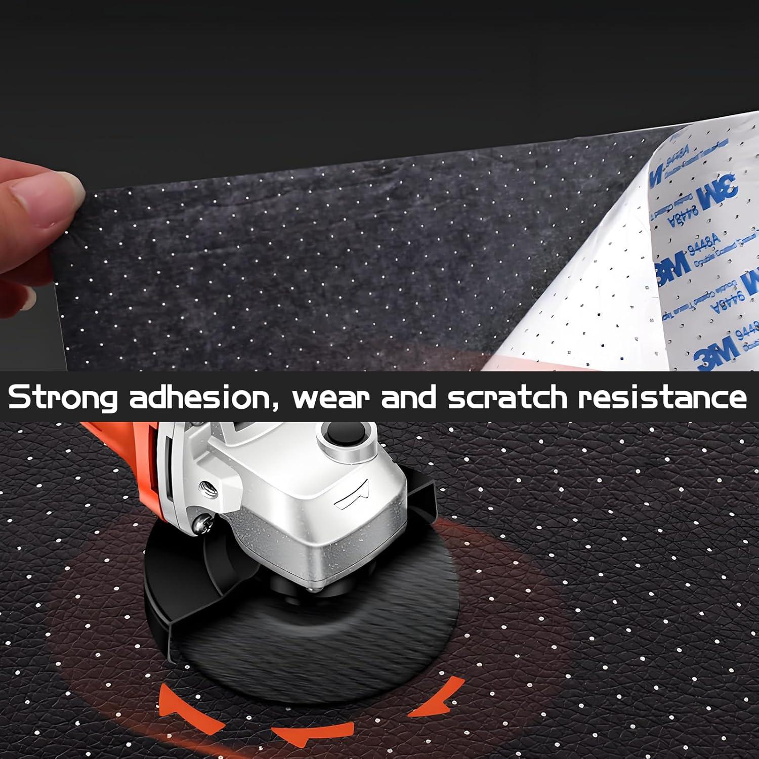 Parche de Reparación de Cuero Scettar 10x200cm Negro Autoadhesivo