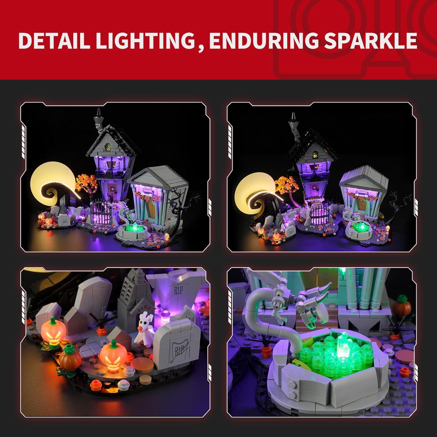 Kit de Luz LED BRIKSMAX para Lego 21351 El Extraño Mundo de Jack