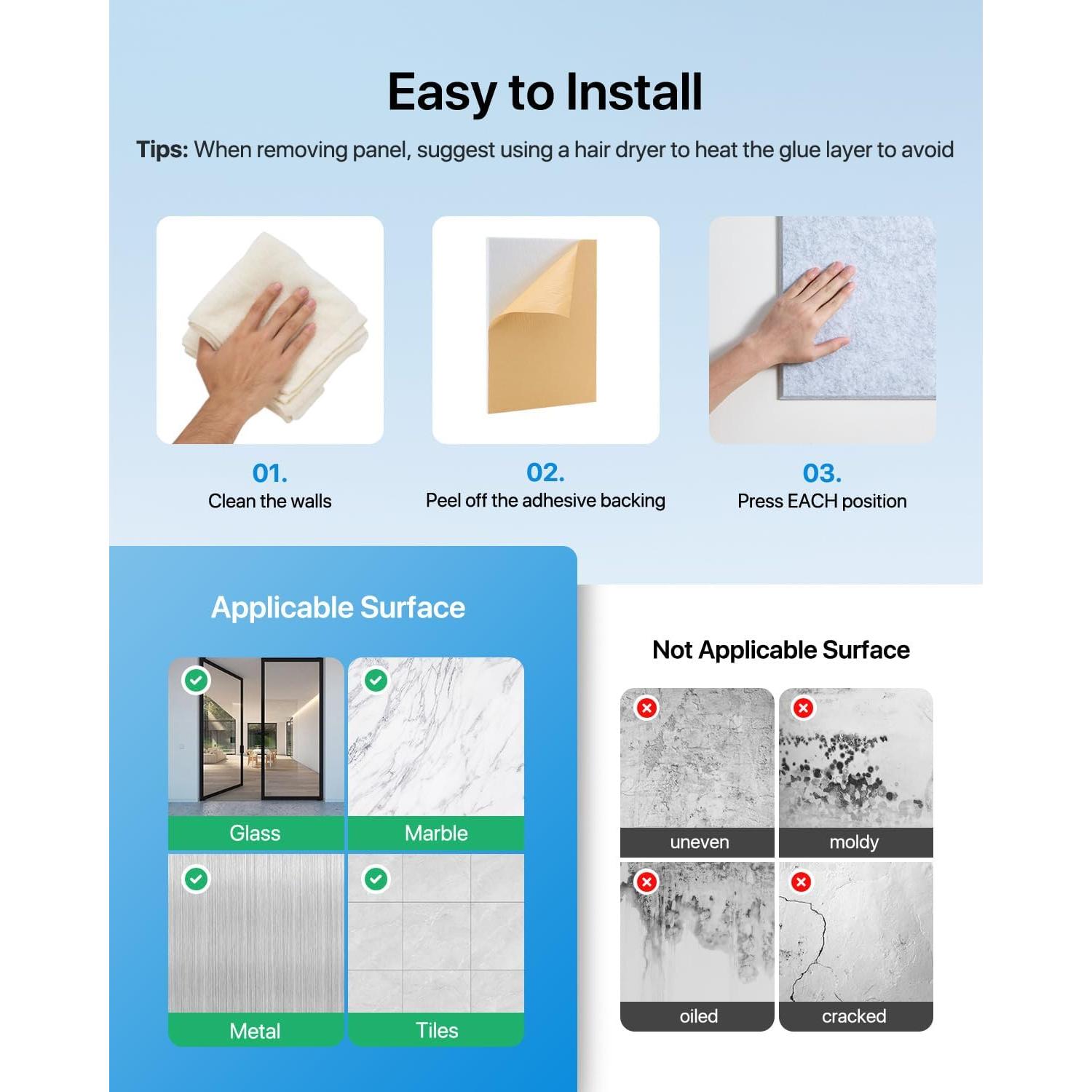 Paneles Aislantes de Sonido Soundsbay Beige 12 Piezas 40.64x30.48cm