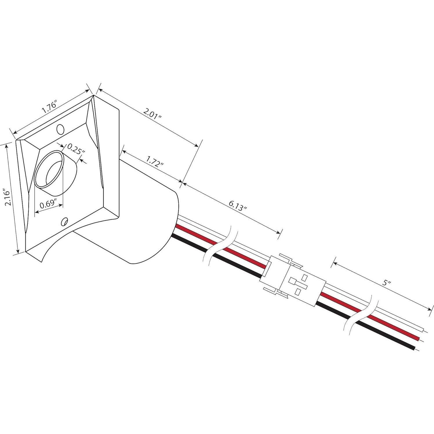 Sensor de Luz Automático Solus SPC-320 120V Negro