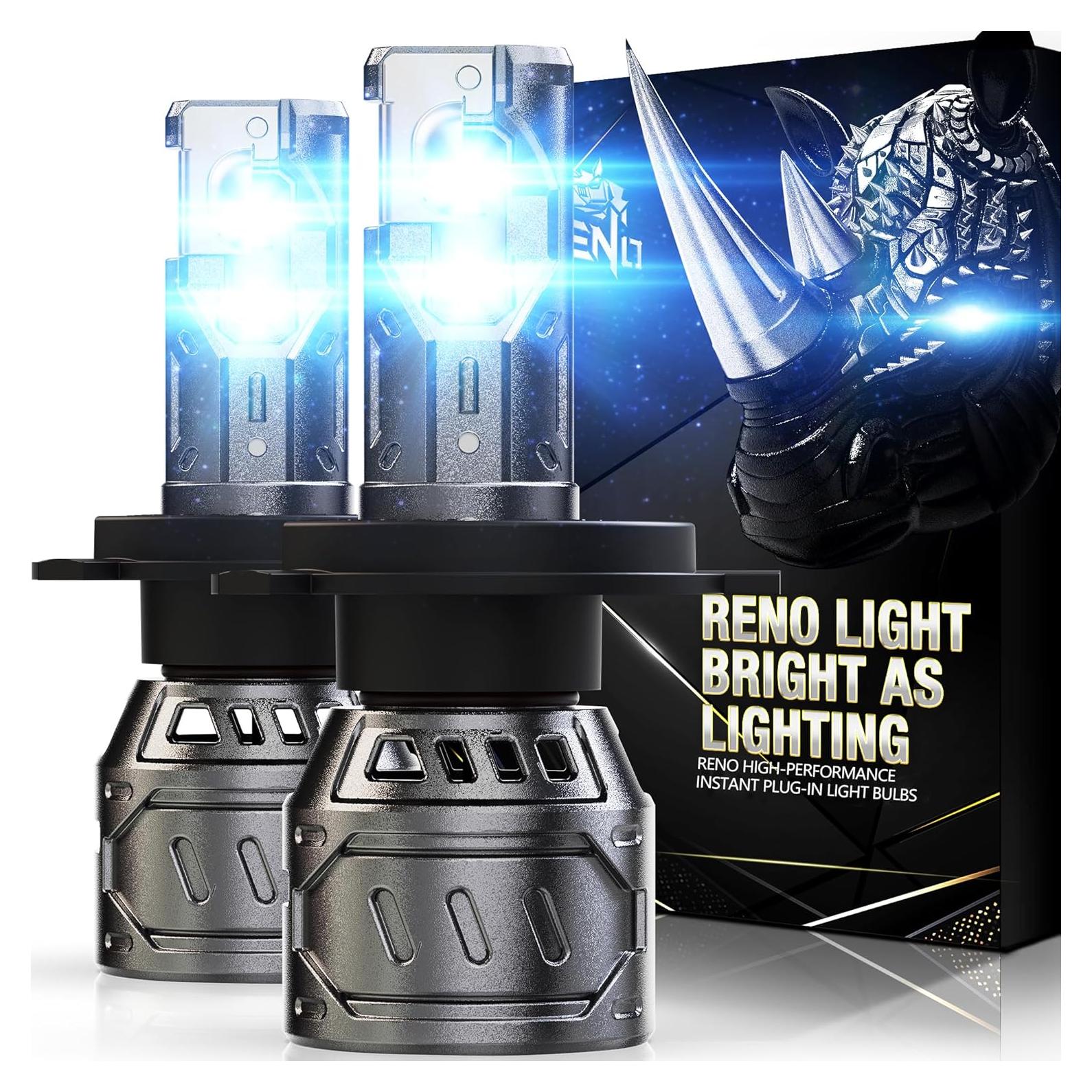 Bombillas de Luz de Niebla H4 9003 RENO - 300% Más Brillantes