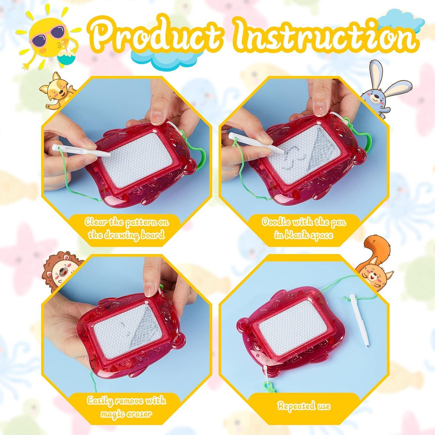 Outus 24 Mini Tableros de Dibujo Magnéticos para Niños Oso